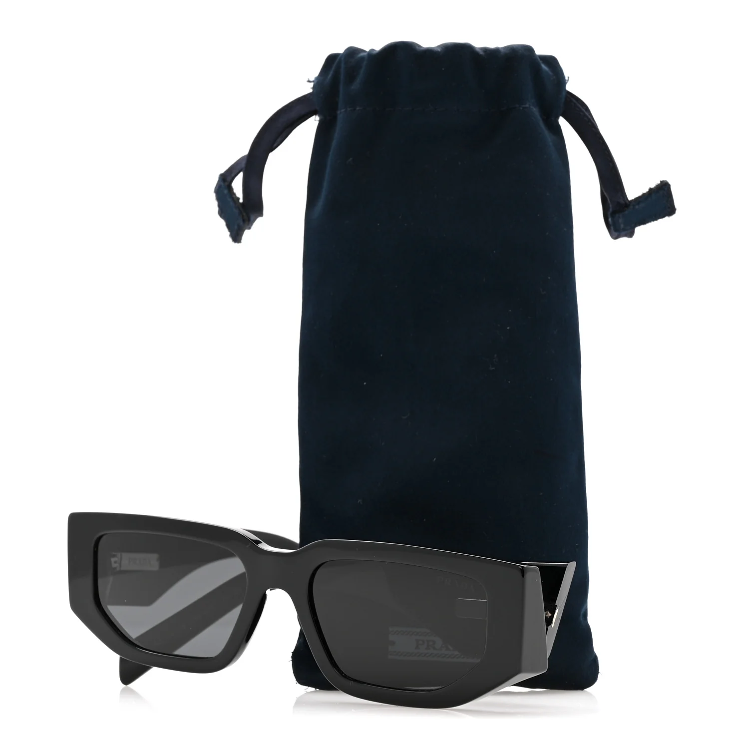Acetate Sunglasses SPR 09Z Black - Image 9