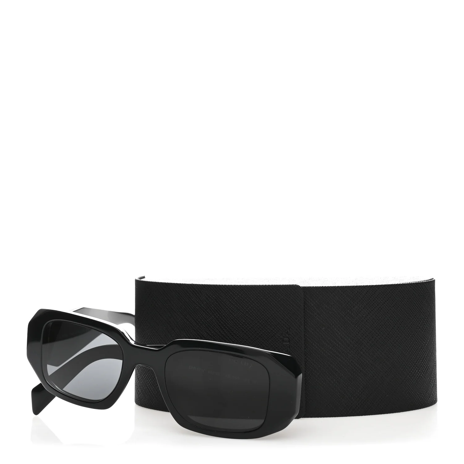 Acetate Symbole Sunglasses SPR 17W Black - Image 8