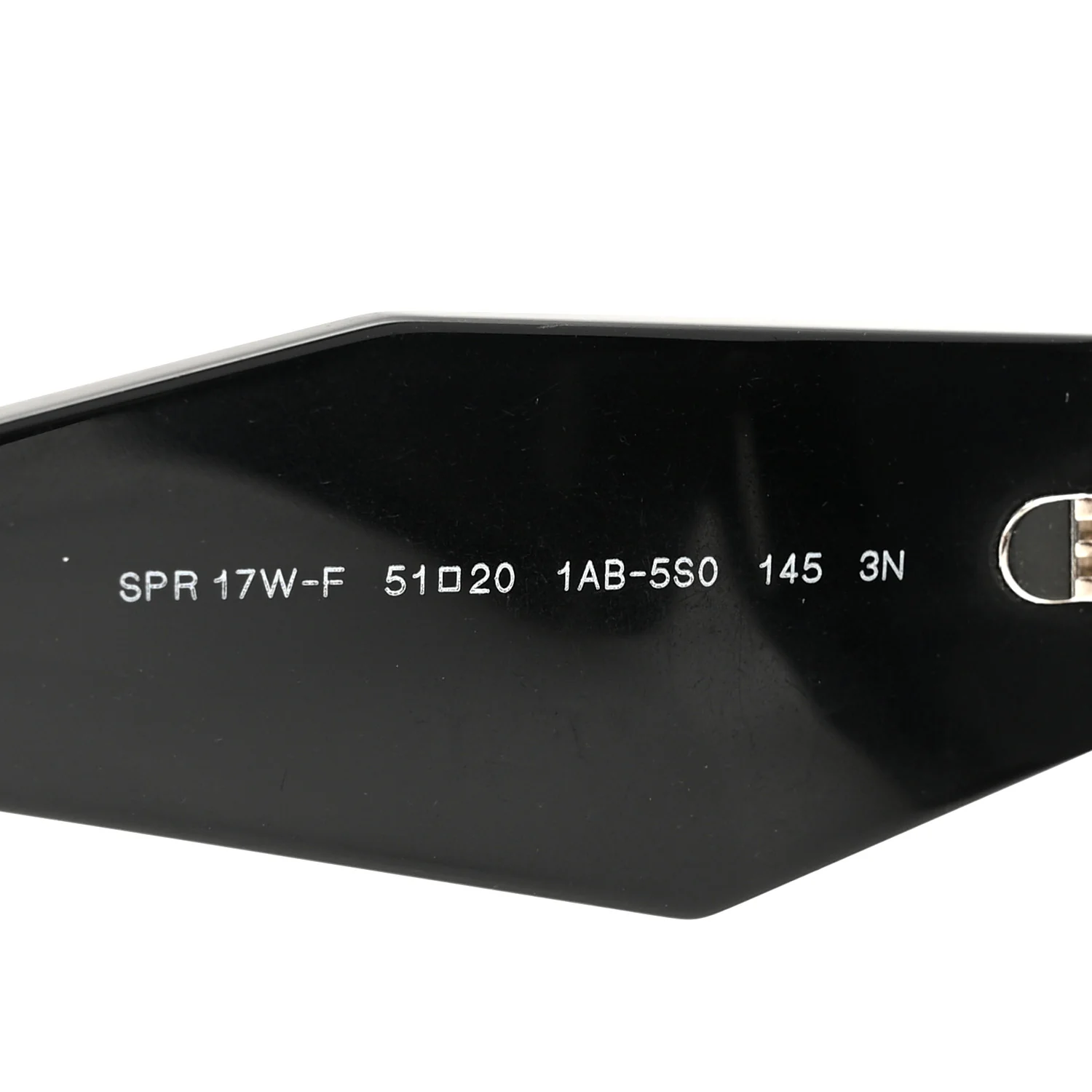 Acetate Symbole Sunglasses SPR 17W Black - Image 12