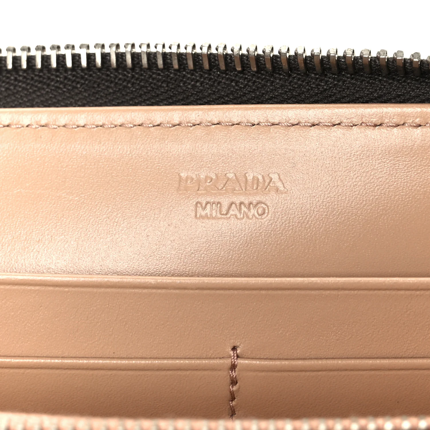 Aged Calfskin Grommet Crystal Studded Zip Around Wallet Ebano - Image 6