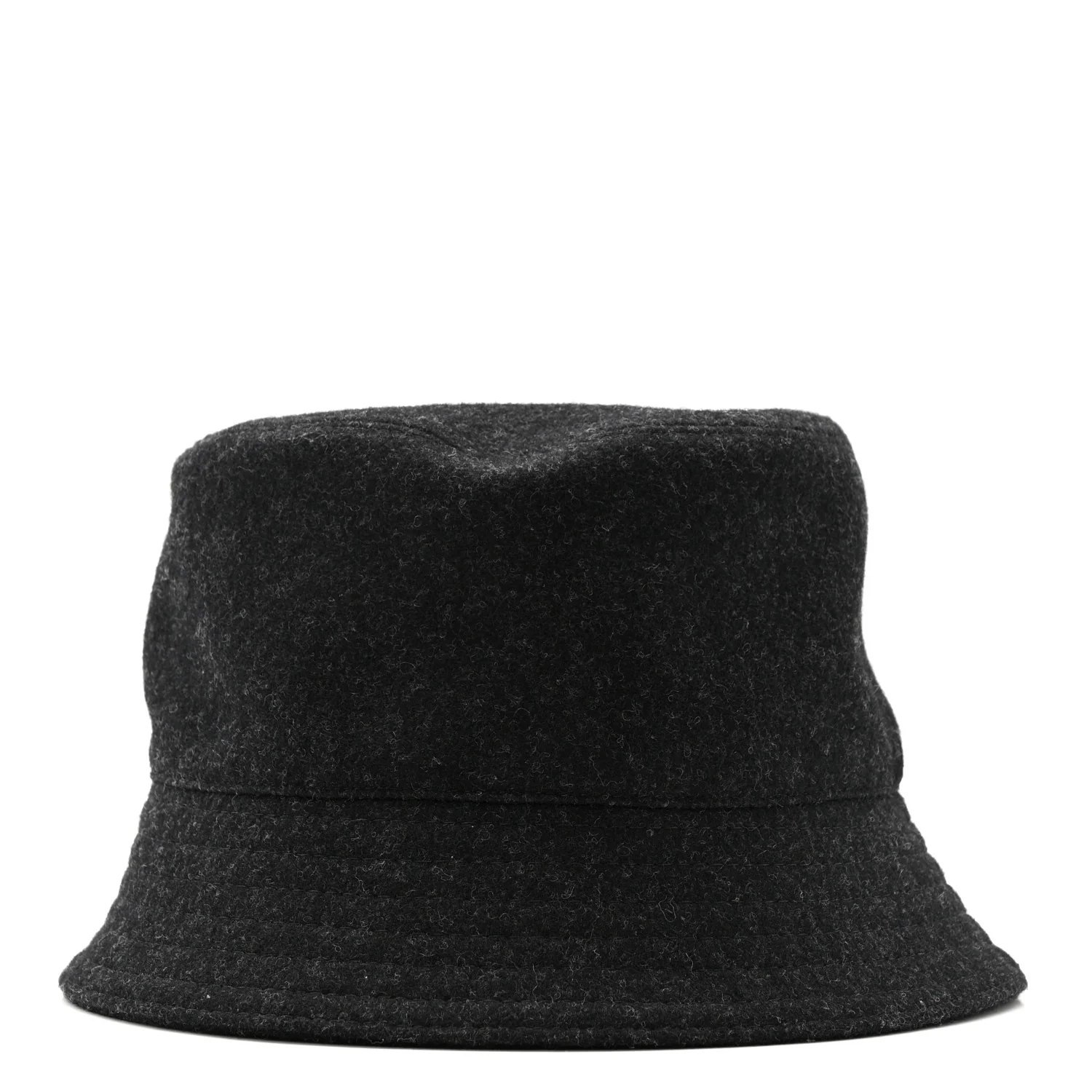 Authentic Loden Wool Metal Triangle Logo Bucket Hat L Anthracite - Image 6