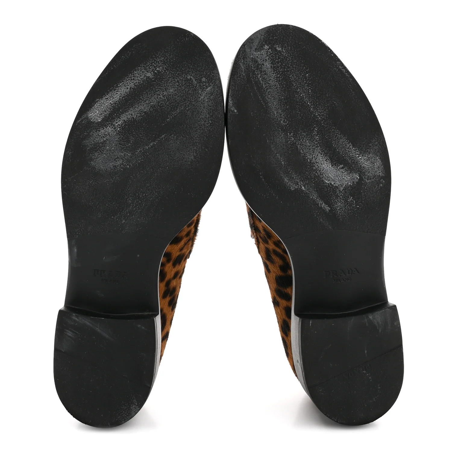 Calf Hair Metal Triangle Logo Double Chocolate Loafers 39 Honey - Image 6