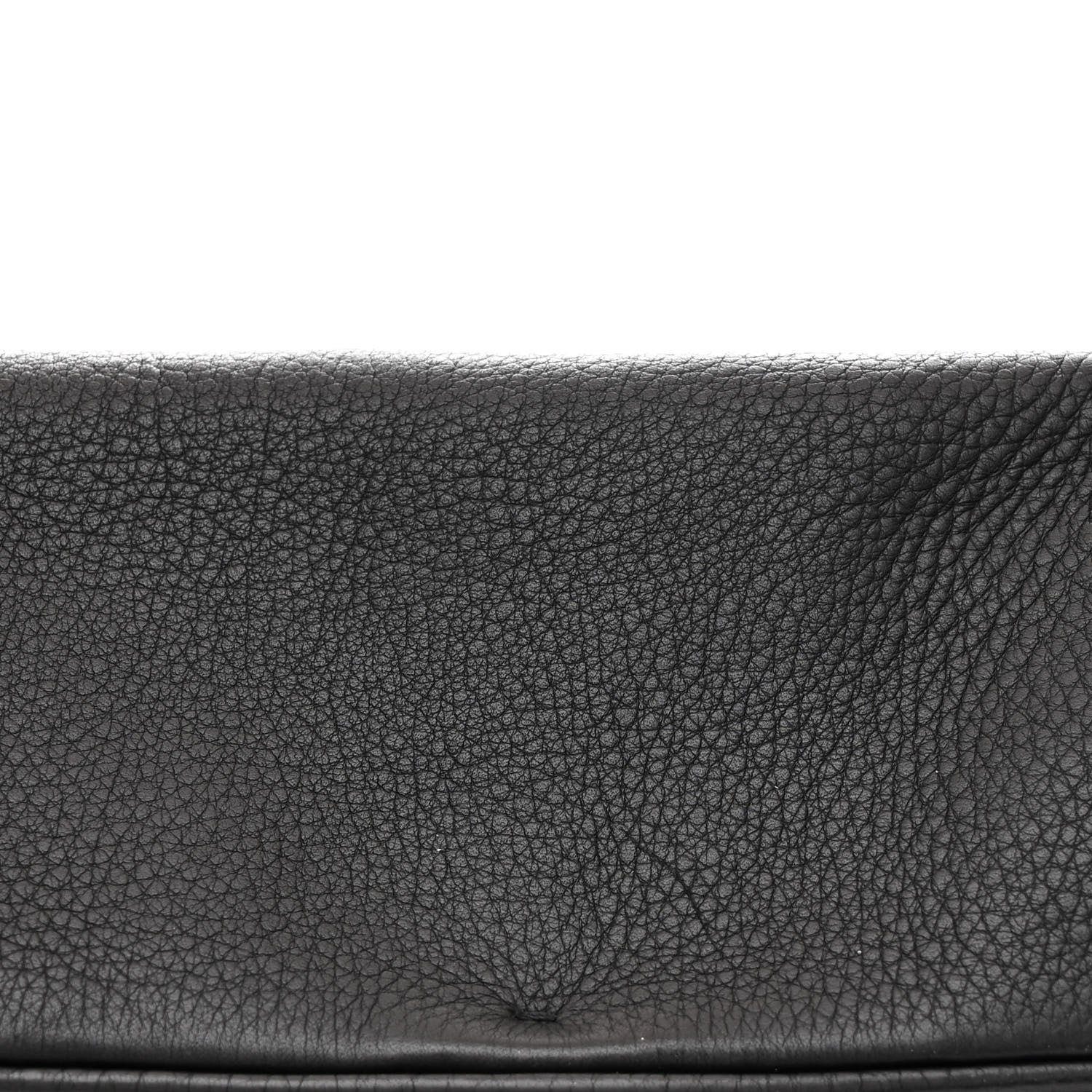 Calfskin Chain Strap Shoulder Bag Black - Image 8