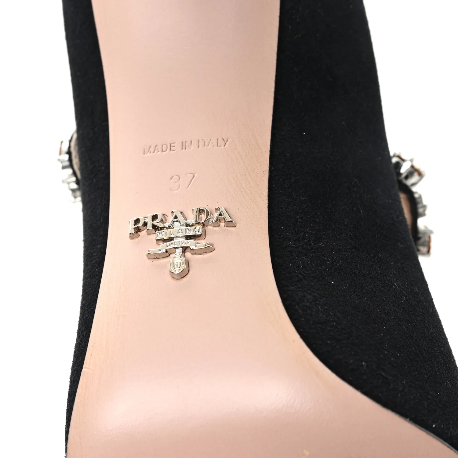 Camoscio Crystal Pumps 37 Black - Image 7
