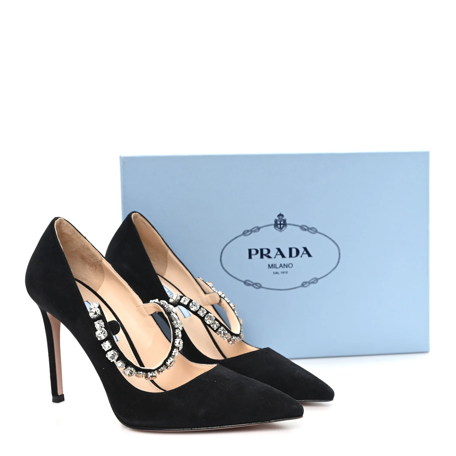 Camoscio Crystal Pumps 37 Black - Image 9