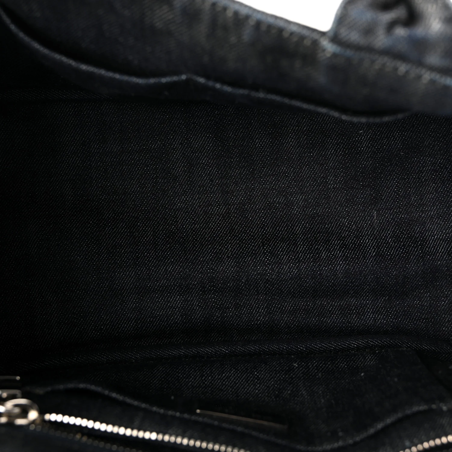 Canapa Denim Crystal Rivet Studded Tote Avio - Image 5