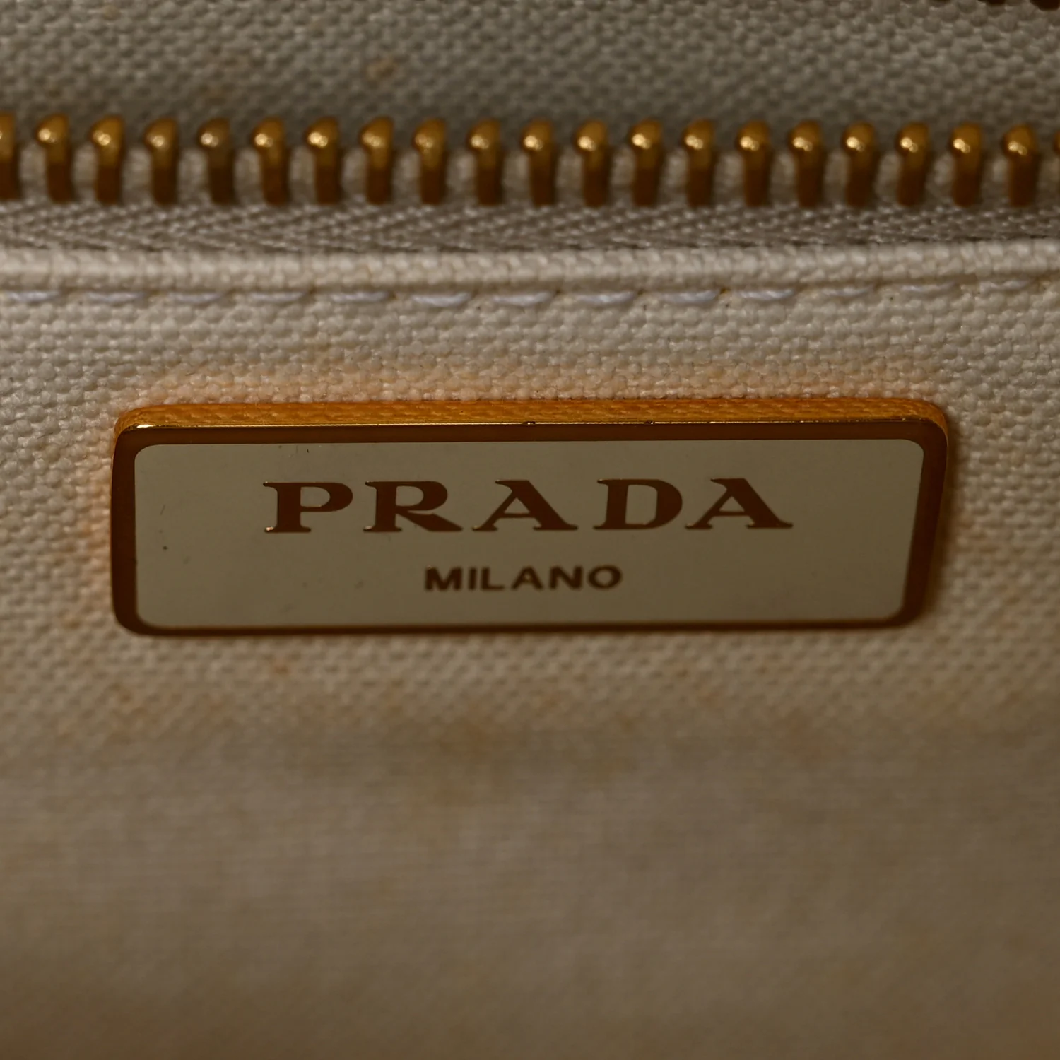 Canvas Wicker Shoulder Bag White Tan - Image 7