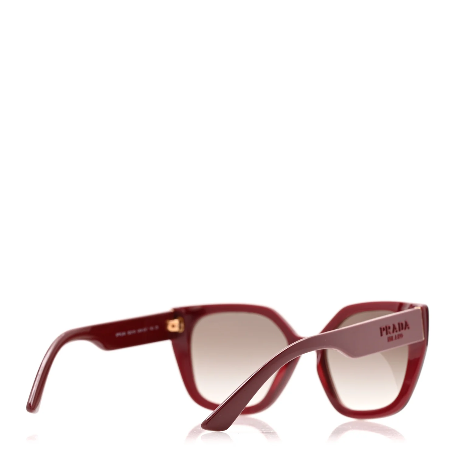 Cat Eye Sunglasses SPR 24XS Burgundy - Image 4