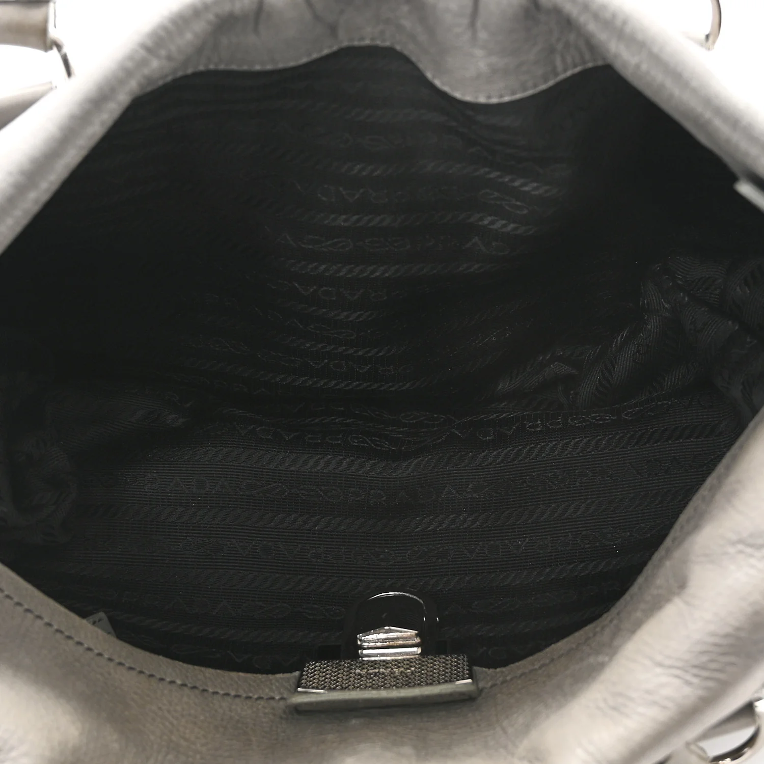 Cervo Antik Easy Foldover Pushlock Satchel Grey - Image 5