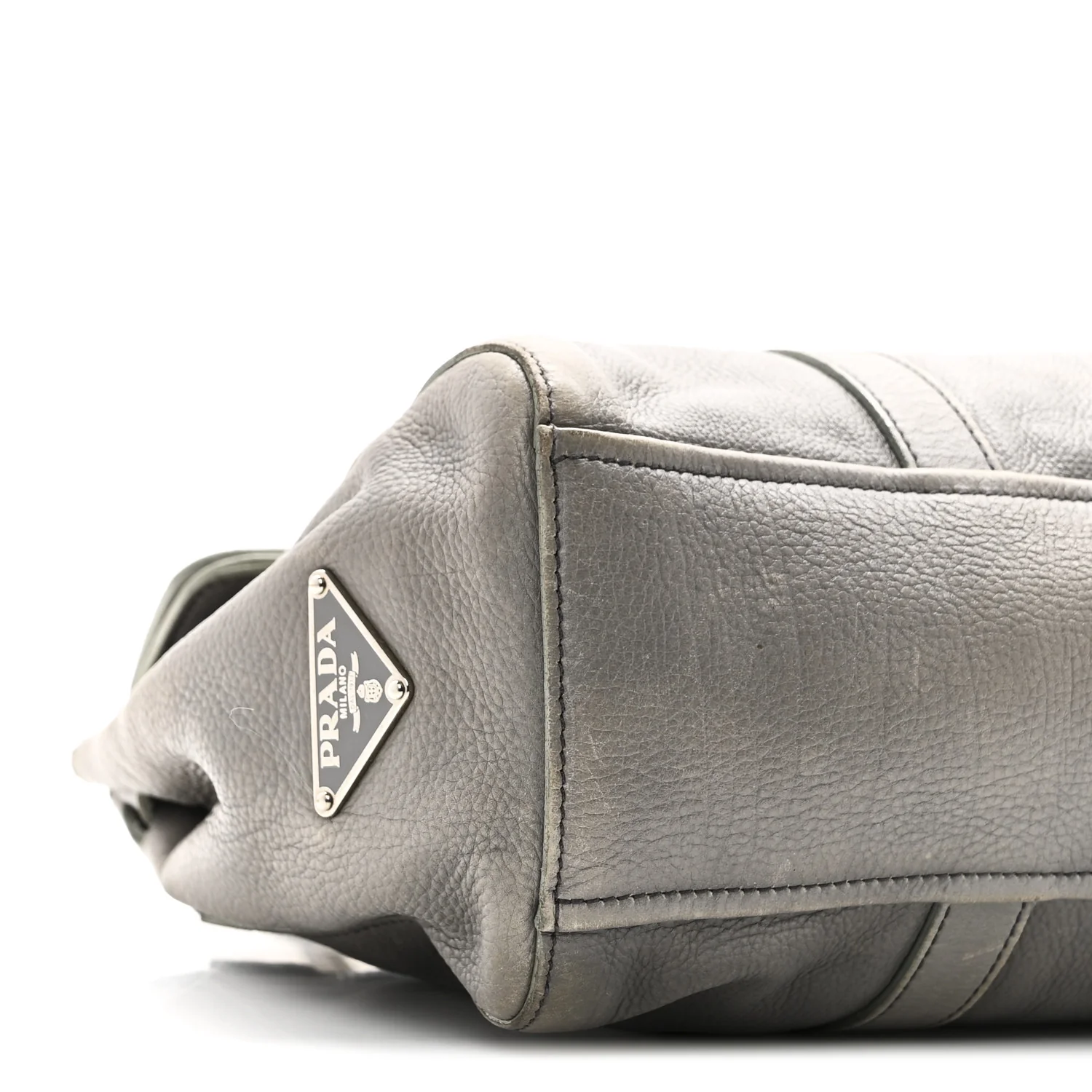 Cervo Antik Easy Foldover Pushlock Satchel Grey - Image 8