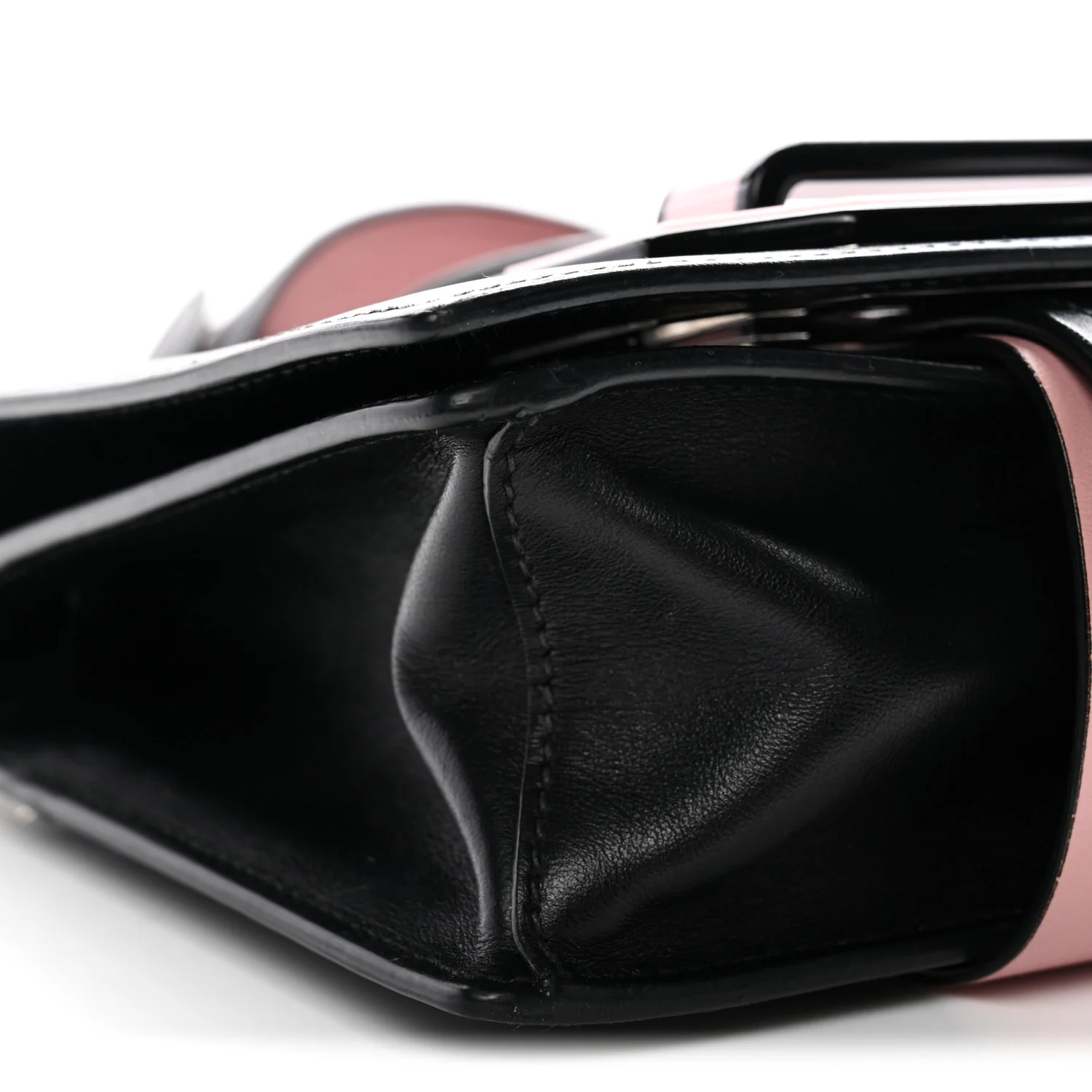 City Calf Plex Ribbon Bag Black Rosa - Image 8