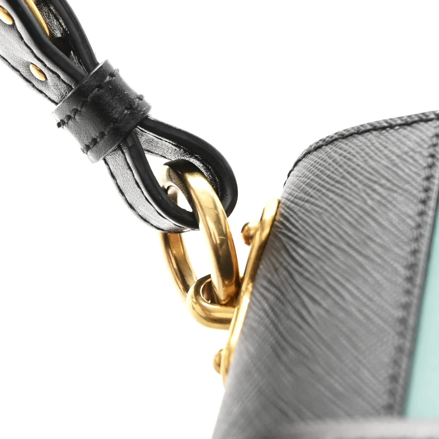 City Calf Saffiano Cahier Bag Assenzio Black - Image 11