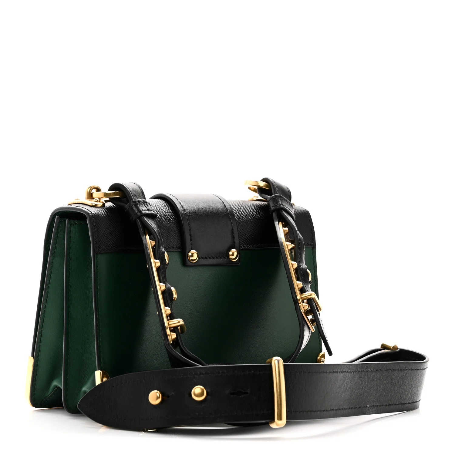 City Calf Saffiano Cahier Bag Biliardo Black - Image 3