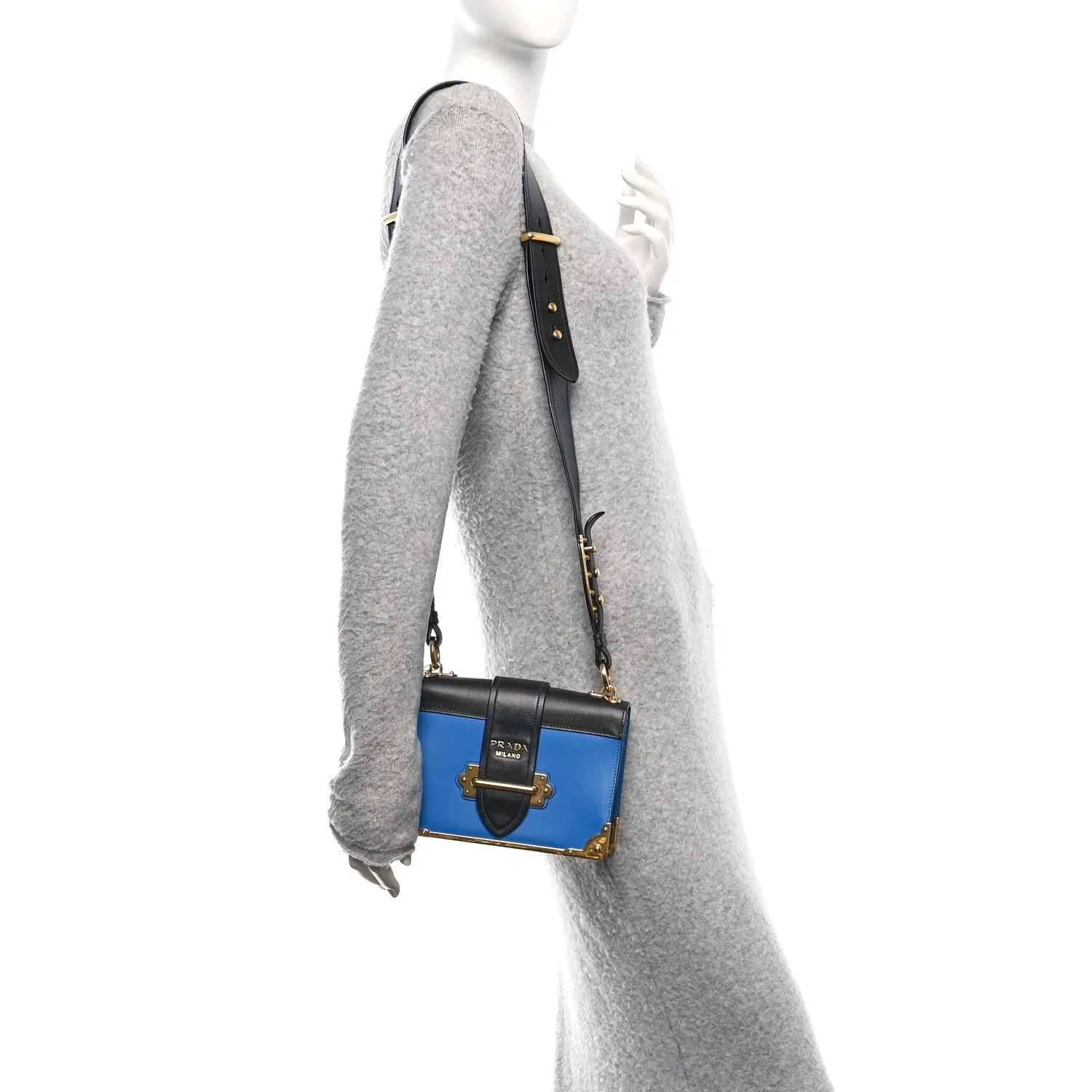 City Calf Saffiano Cahier Bag Marea Black - Image 2