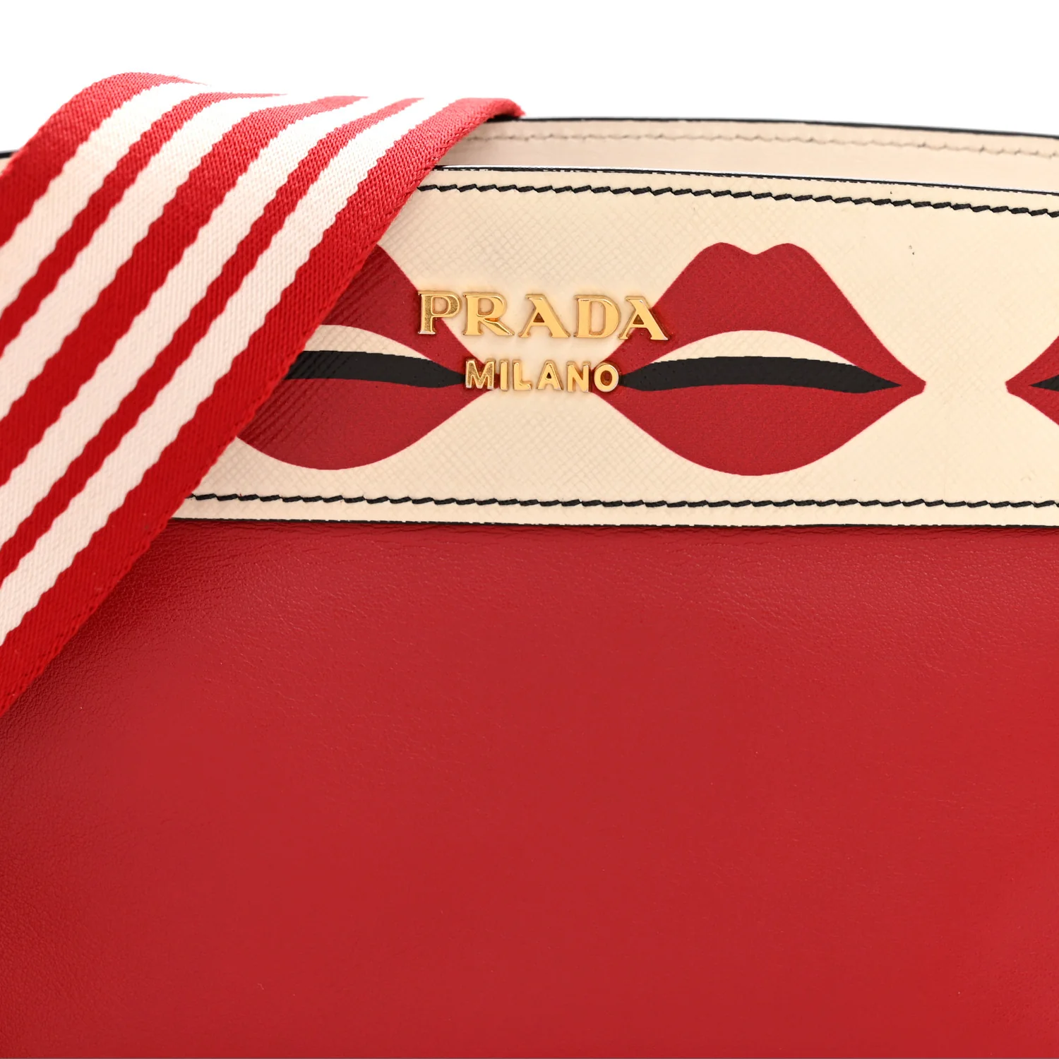 City Calf Saffiano Esplanade Crossbody Bag Fuoco White - Image 8