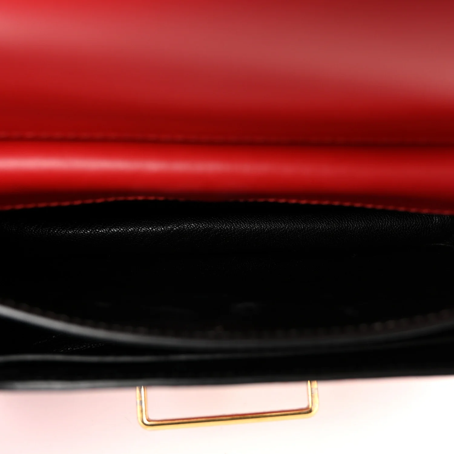 City Calfskin Saffiano Cahier Bag Fuoco Black - Image 6