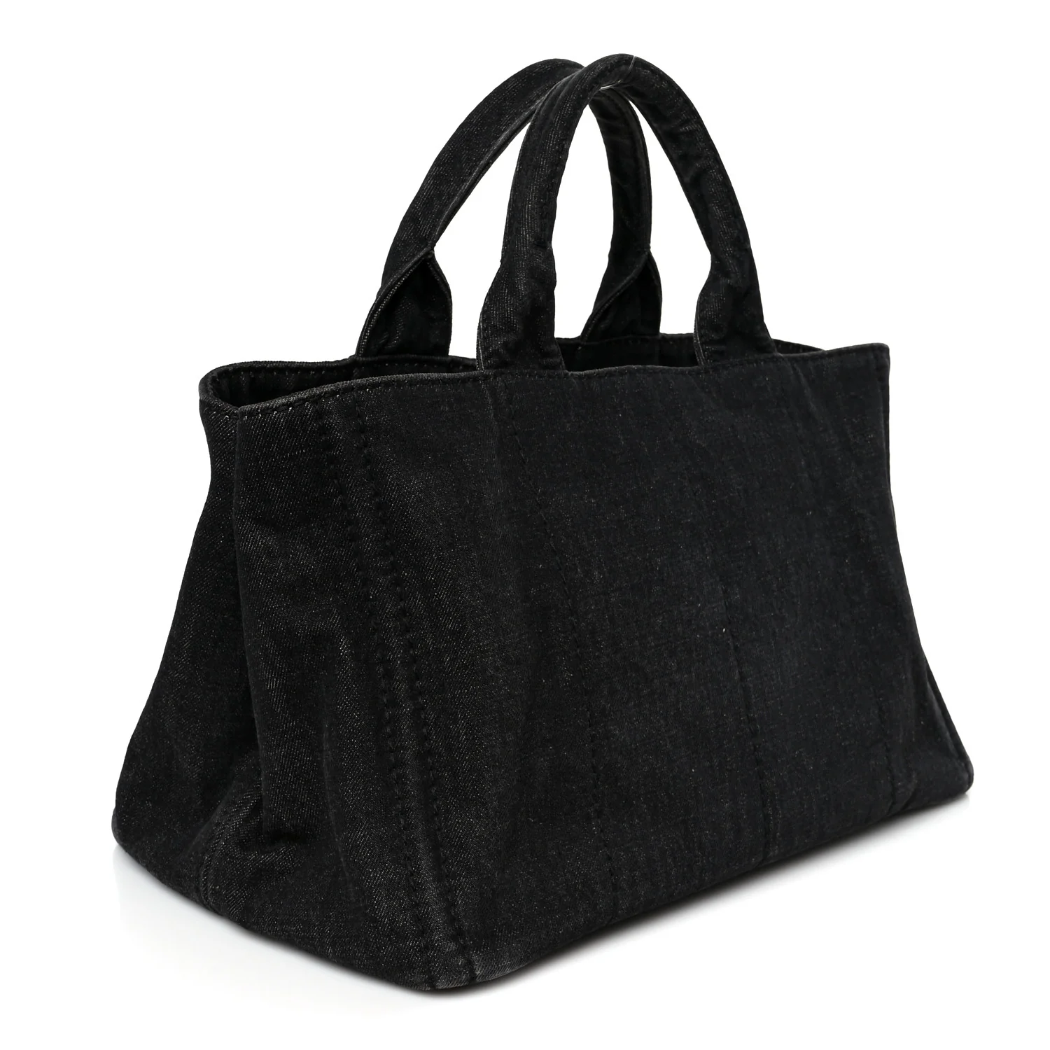 Denim Canapa Logo Tote Black - Image 3