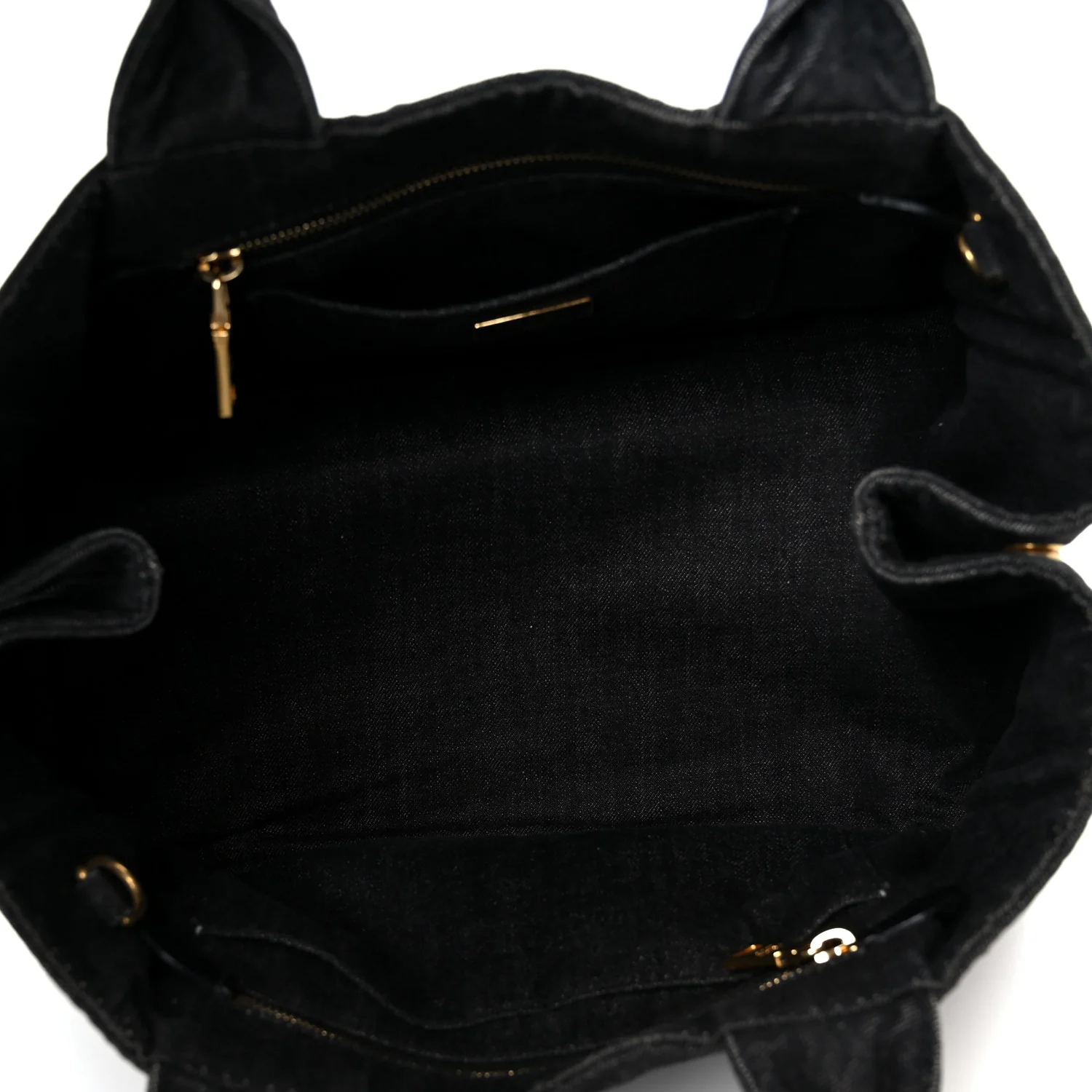 Denim Canapa Logo Tote Black - Image 5