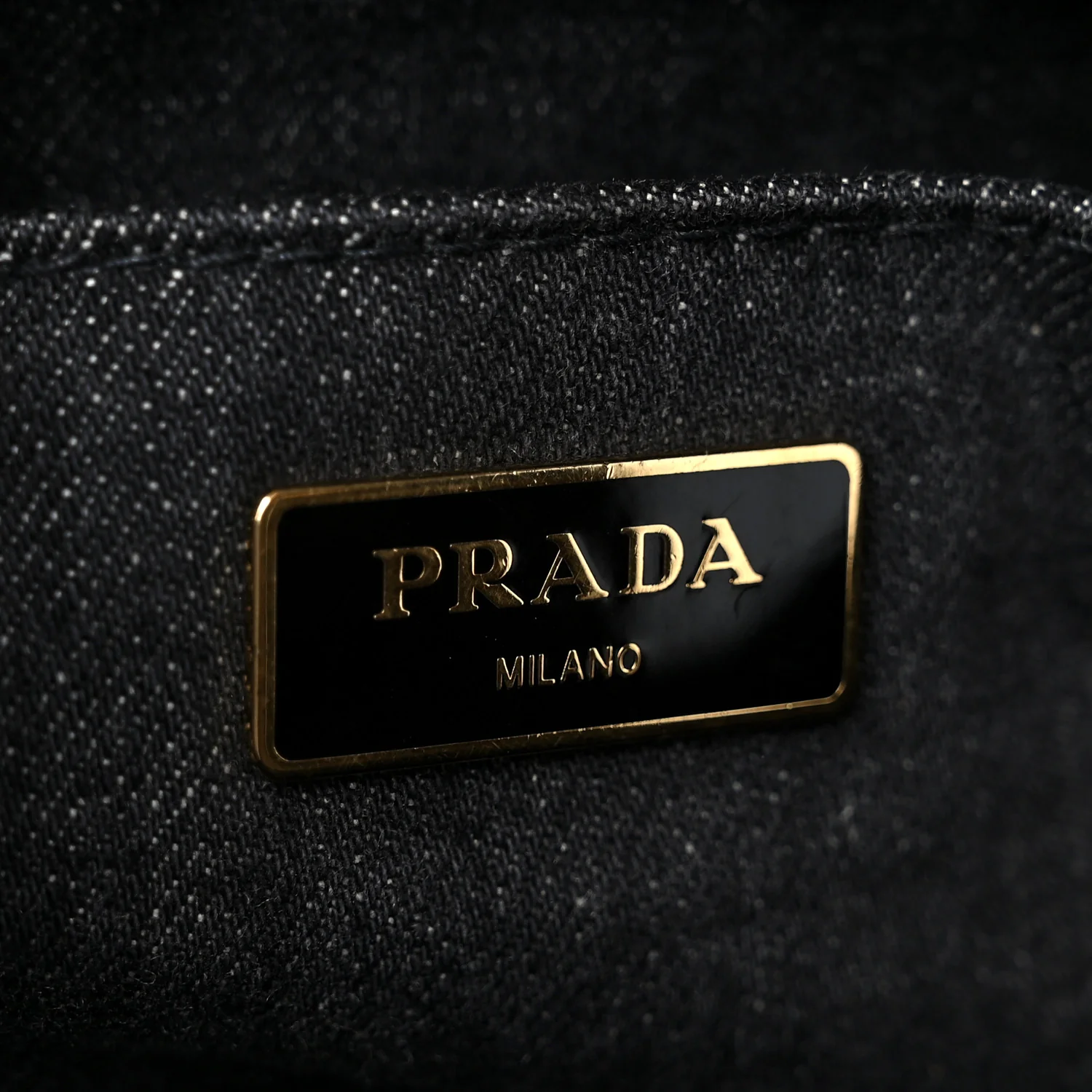 Denim Canapa Logo Tote Black - Image 6