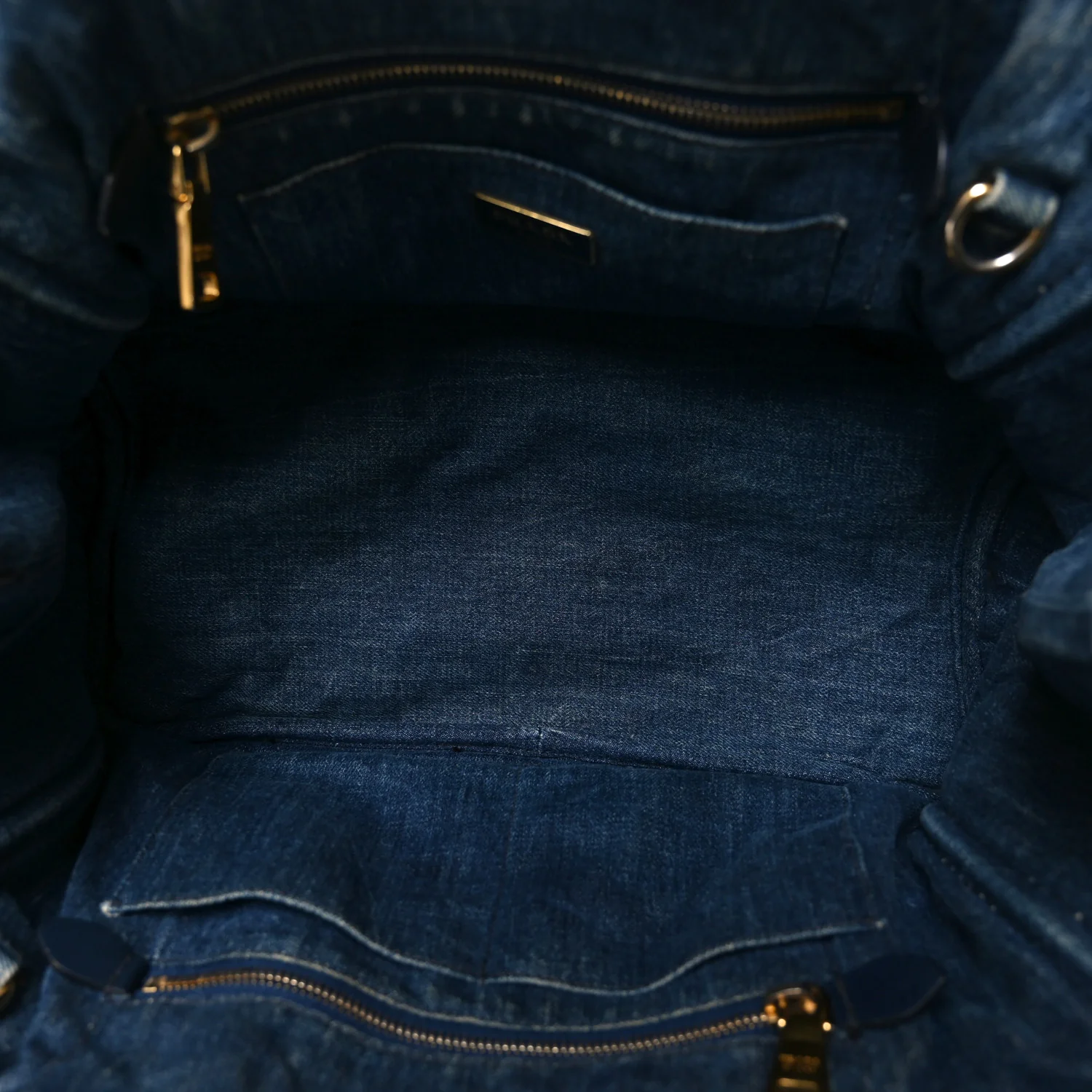 Denim Logo Tote Avio - Image 5