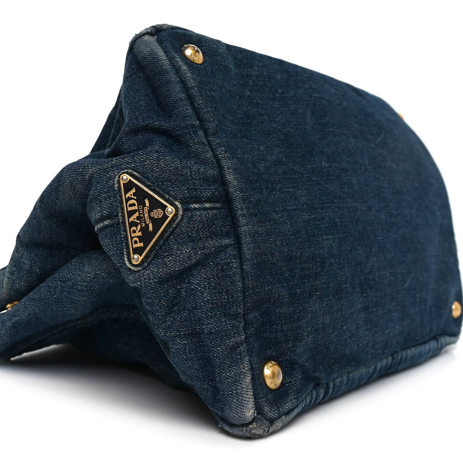 Denim Logo Tote Avio - Image 8