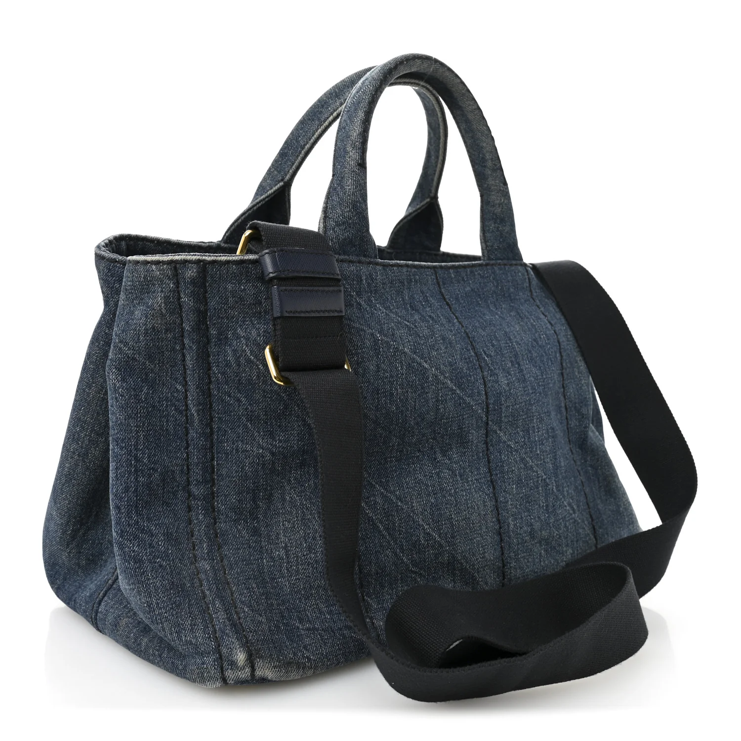Denim Logo Tote Avio - Image 3