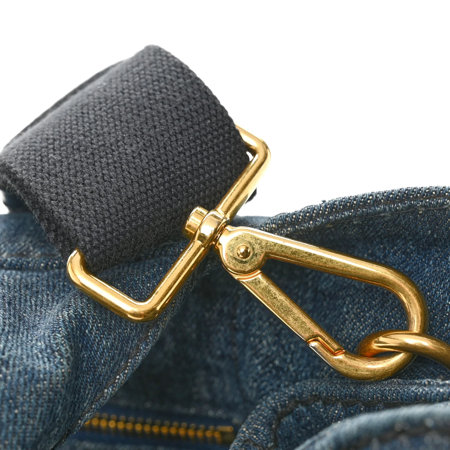 Denim Logo Tote Bleu - Image 11