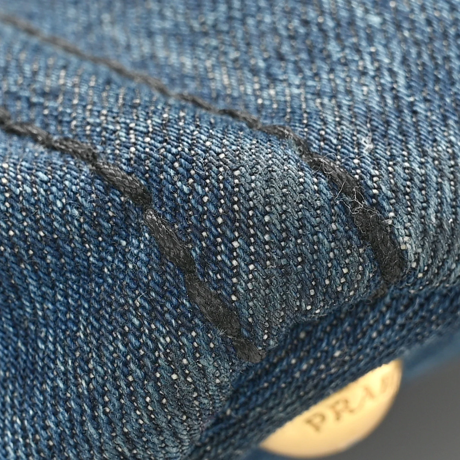 Denim Logo Tote Bleu - Image 12