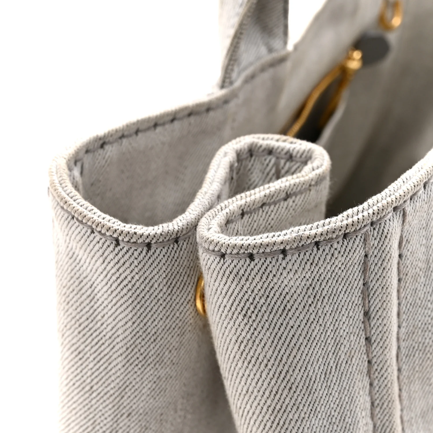 Denim Logo Tote White - Image 12