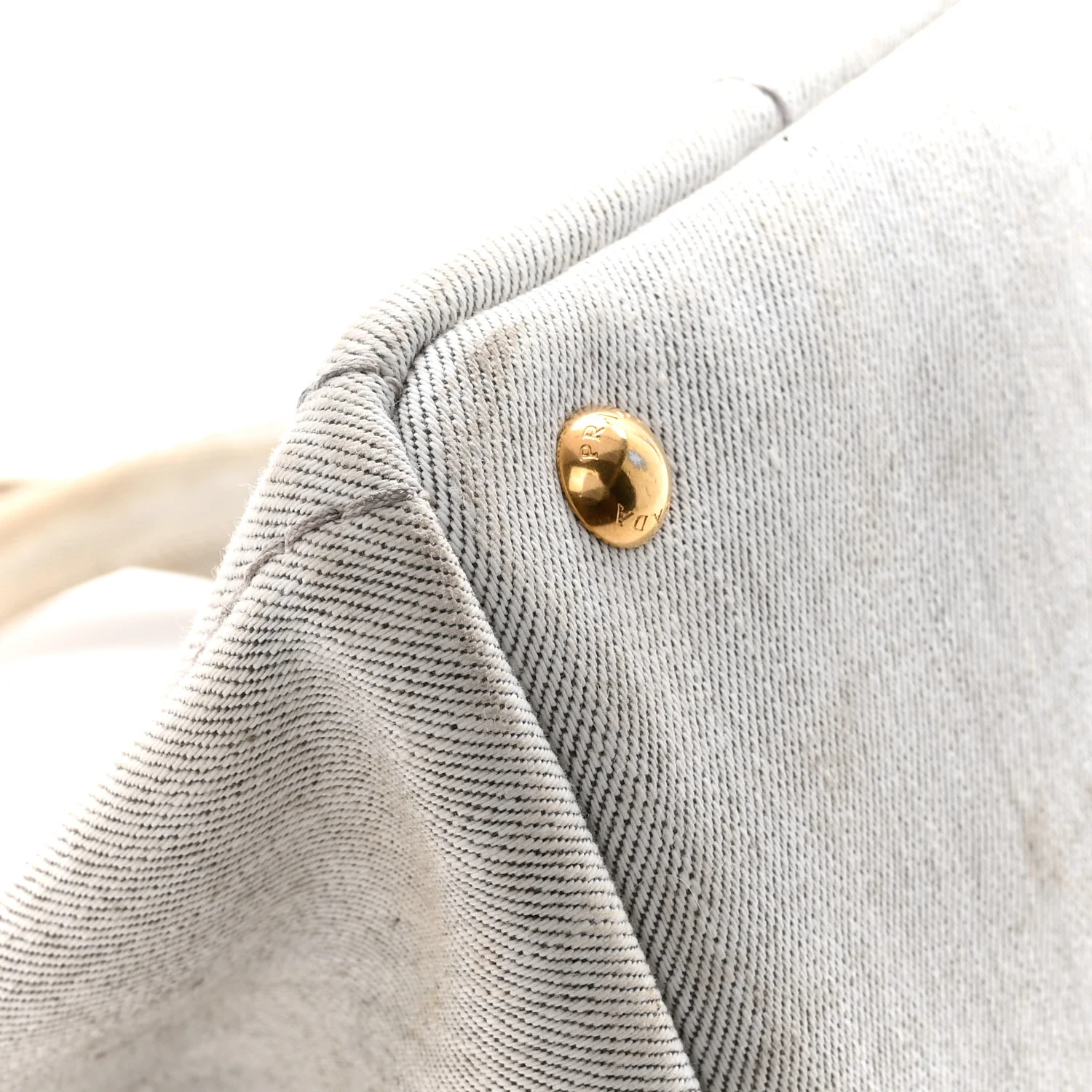 Denim Logo Tote White - Image 14
