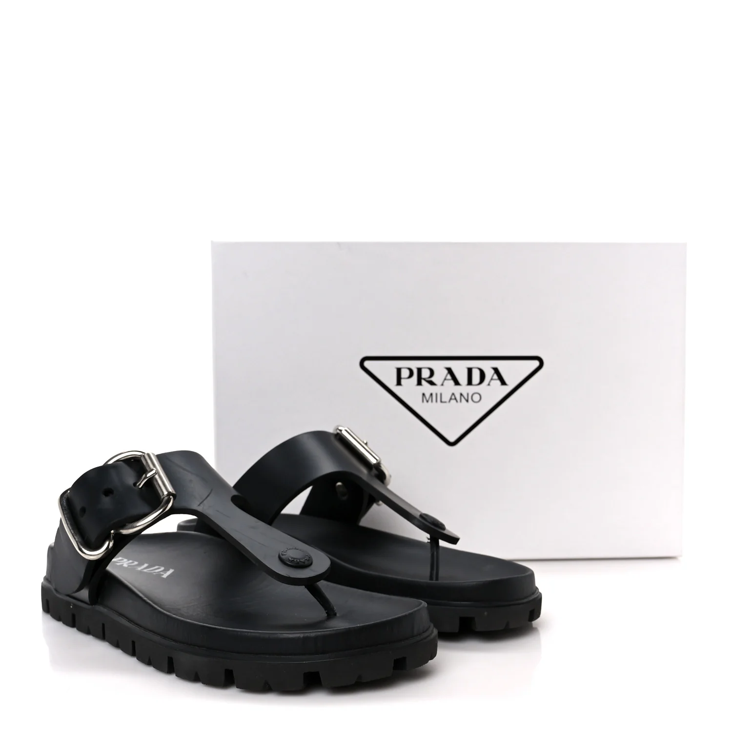 EVA Rubber Thong Buckle Fussbett Sandals 36 Black - Image 11