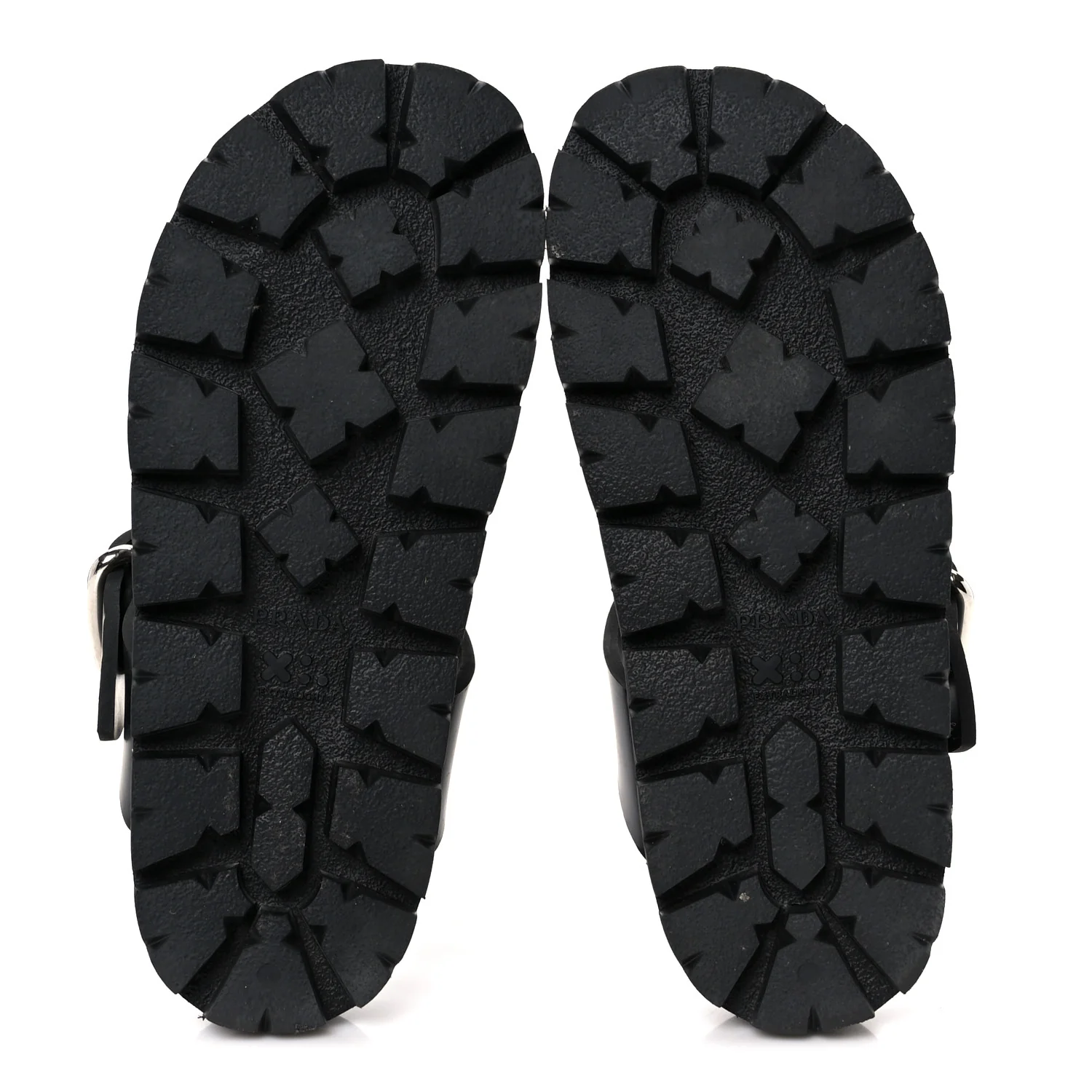 EVA Rubber Thong Buckle Fussbett Sandals 36 Black - Image 6