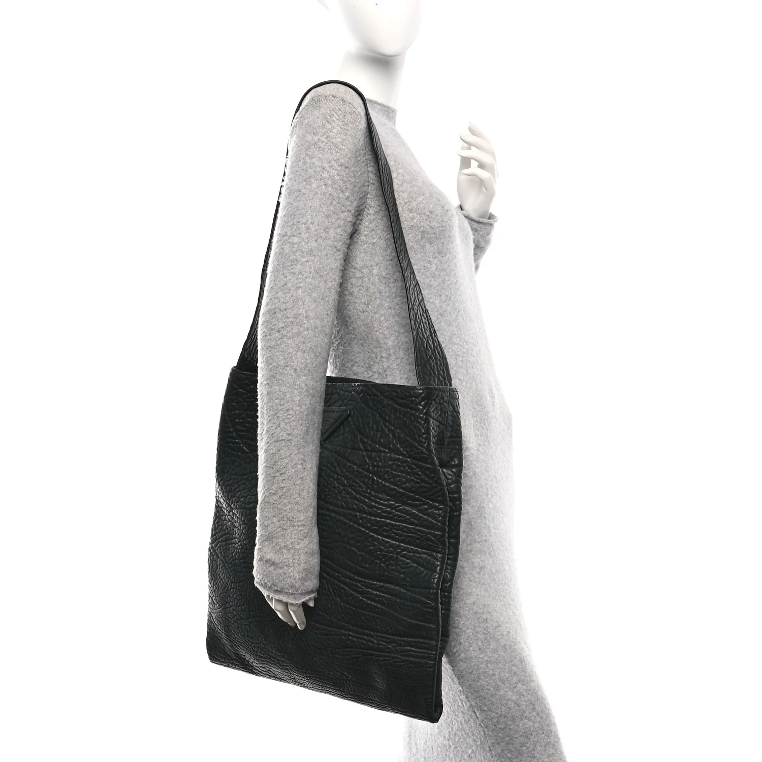 Full Grain Calfskin Shoulder Bag Black - Image 2