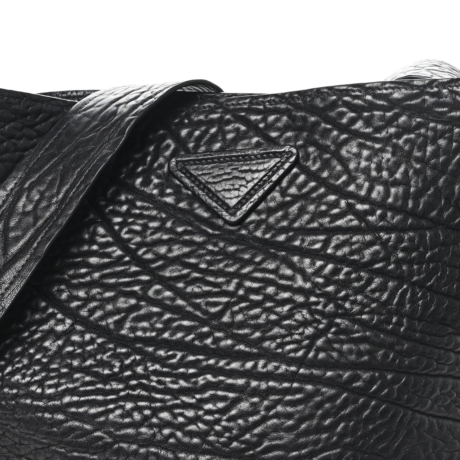 Full Grain Calfskin Shoulder Bag Black - Image 7