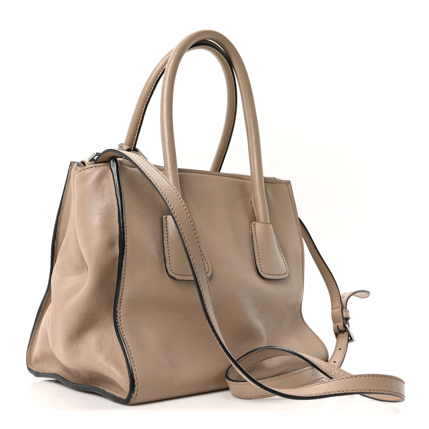 Glace Calf Twin Pocket Tote Quarzo - Image 3