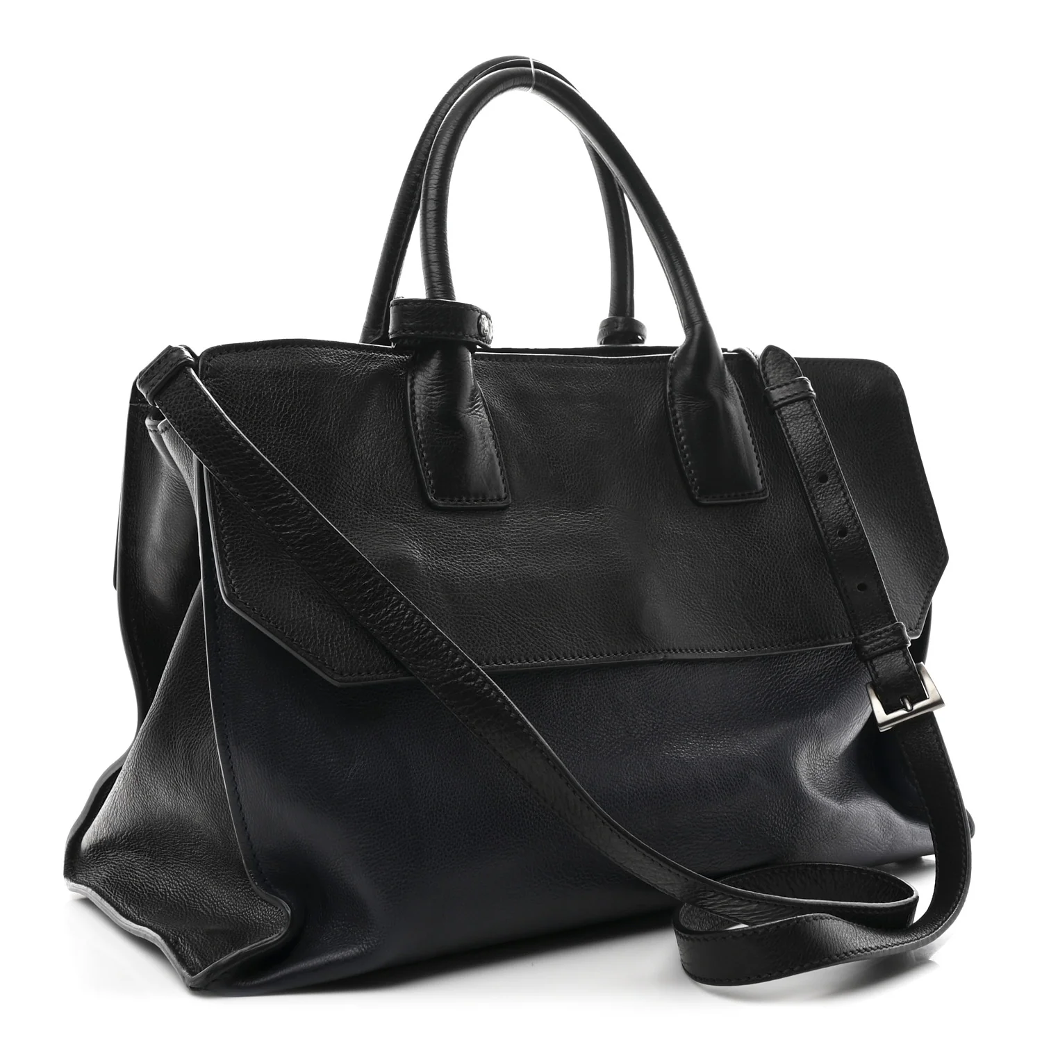 Glace Calfskin Sound Tote Bag Baltico Black - Image 3