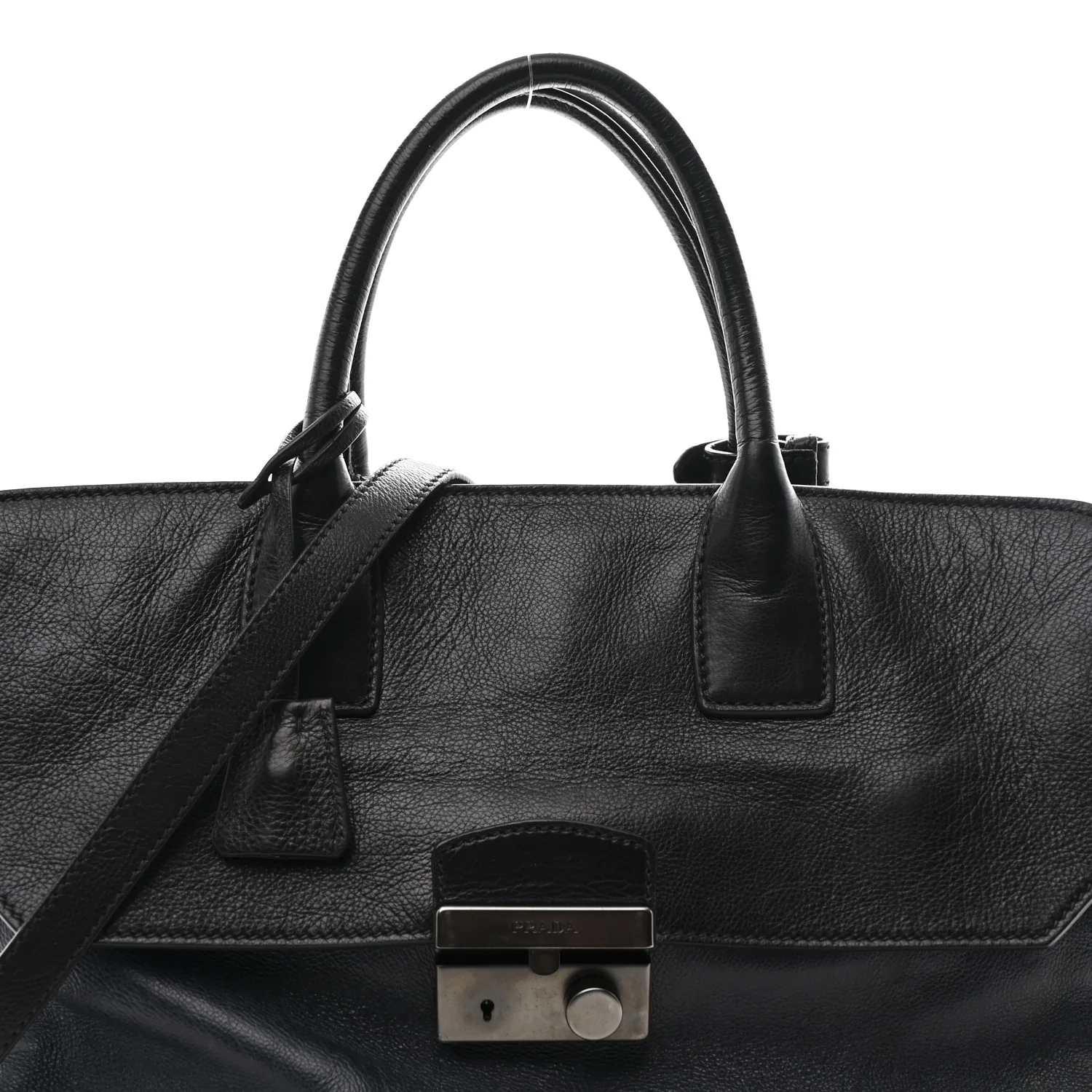 Glace Calfskin Sound Tote Bag Baltico Black - Image 8