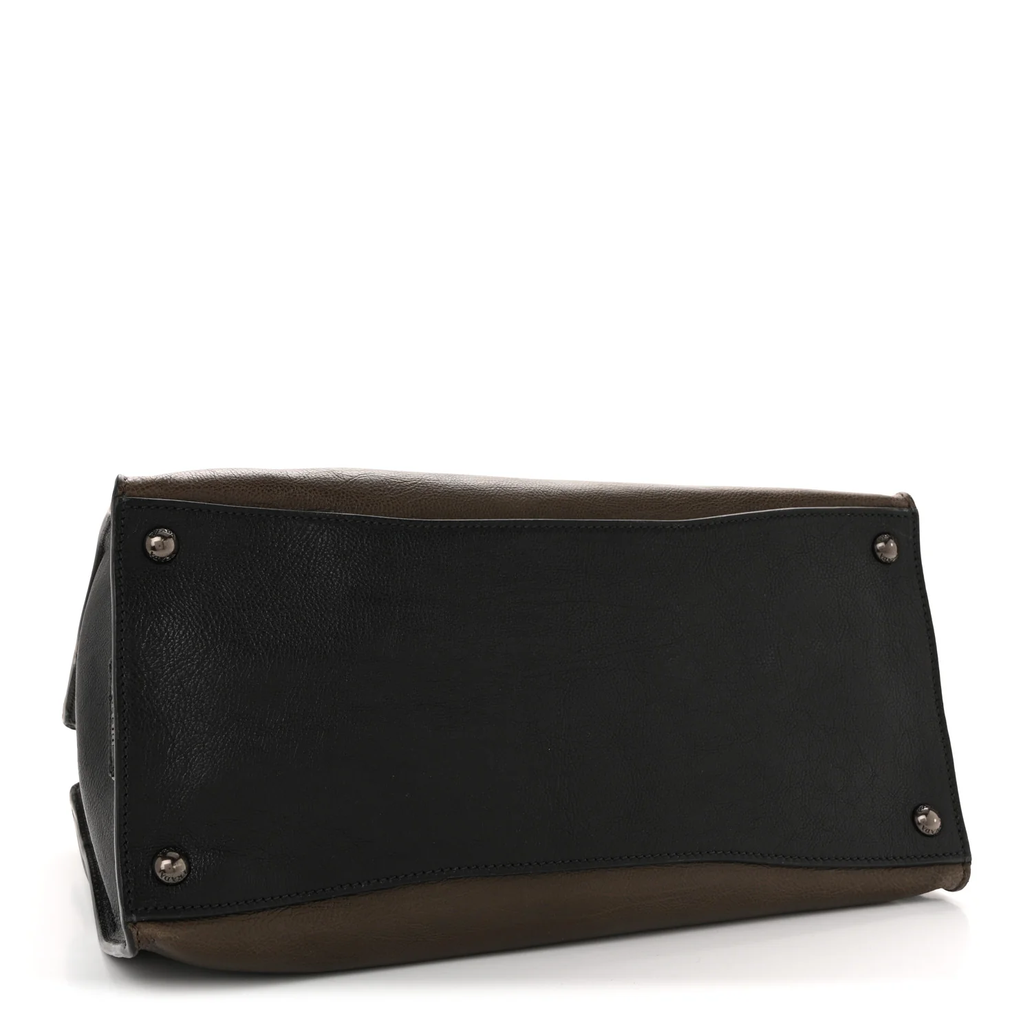 Glace Calfskin Sound Tote Bag Militare Black - Image 4