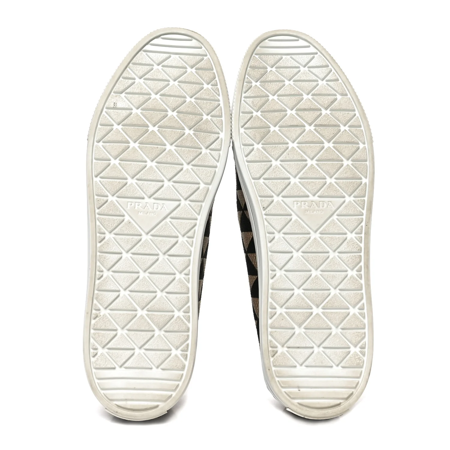 Jacquard Trianglolo Symbole Embroidered Metal Triangle Logo Slip On Sneakers 37.5 Corda Black - Image 7