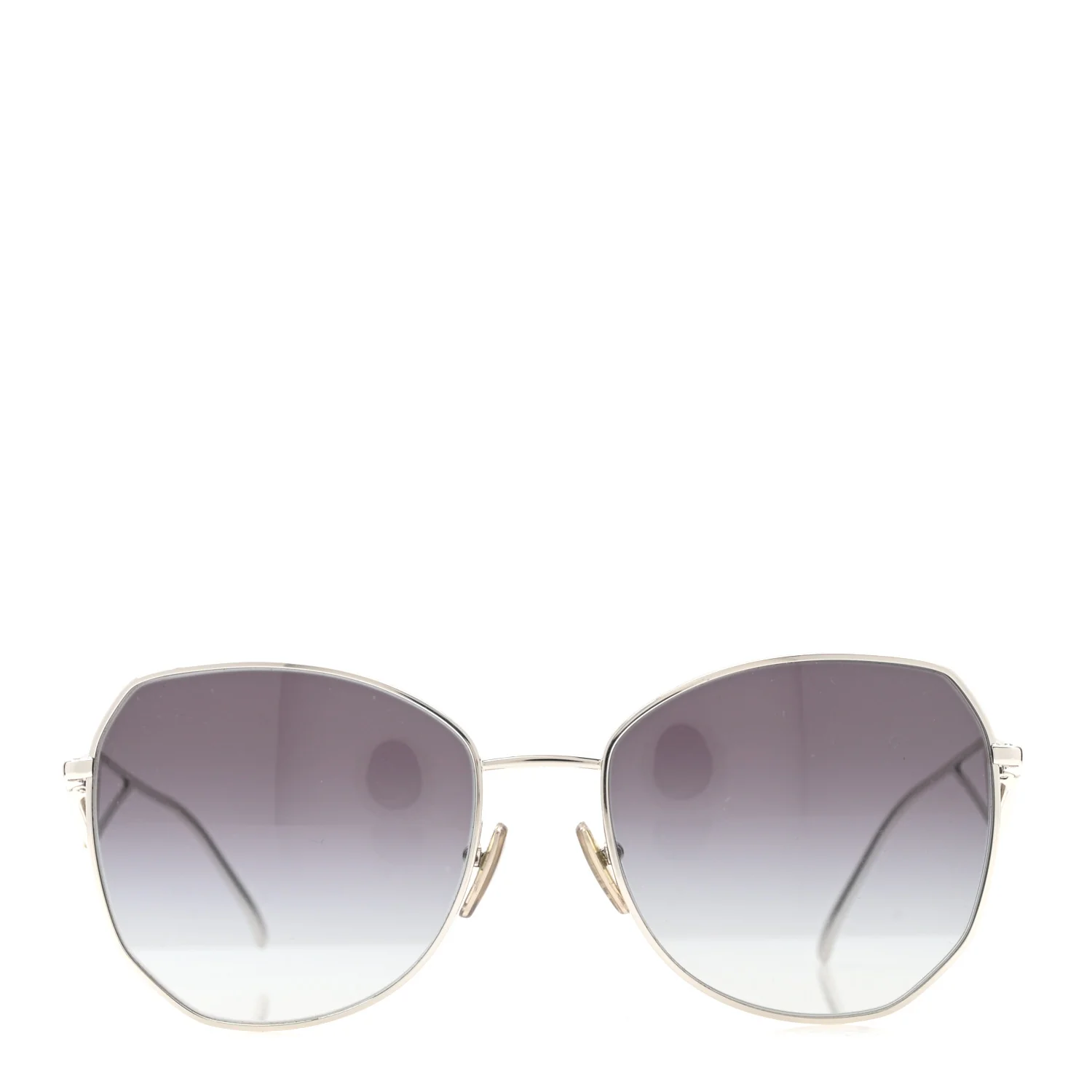 Metal Symbole Triangle Logo Sunglasses SPR57YS Smoky Grey - Image 2