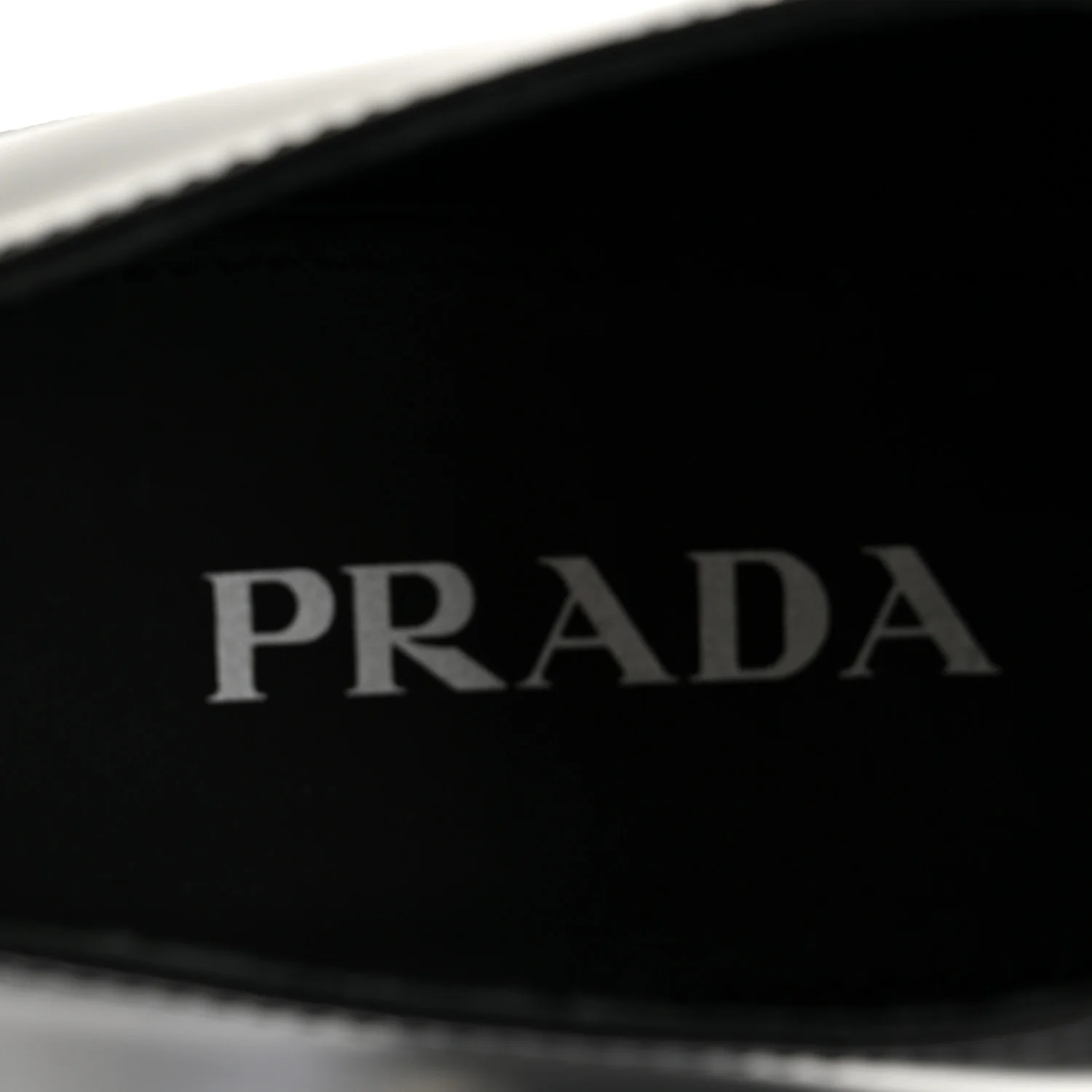 Metal Triangle Logo Double Chocolate Loafers 38.5 Black - Image 7