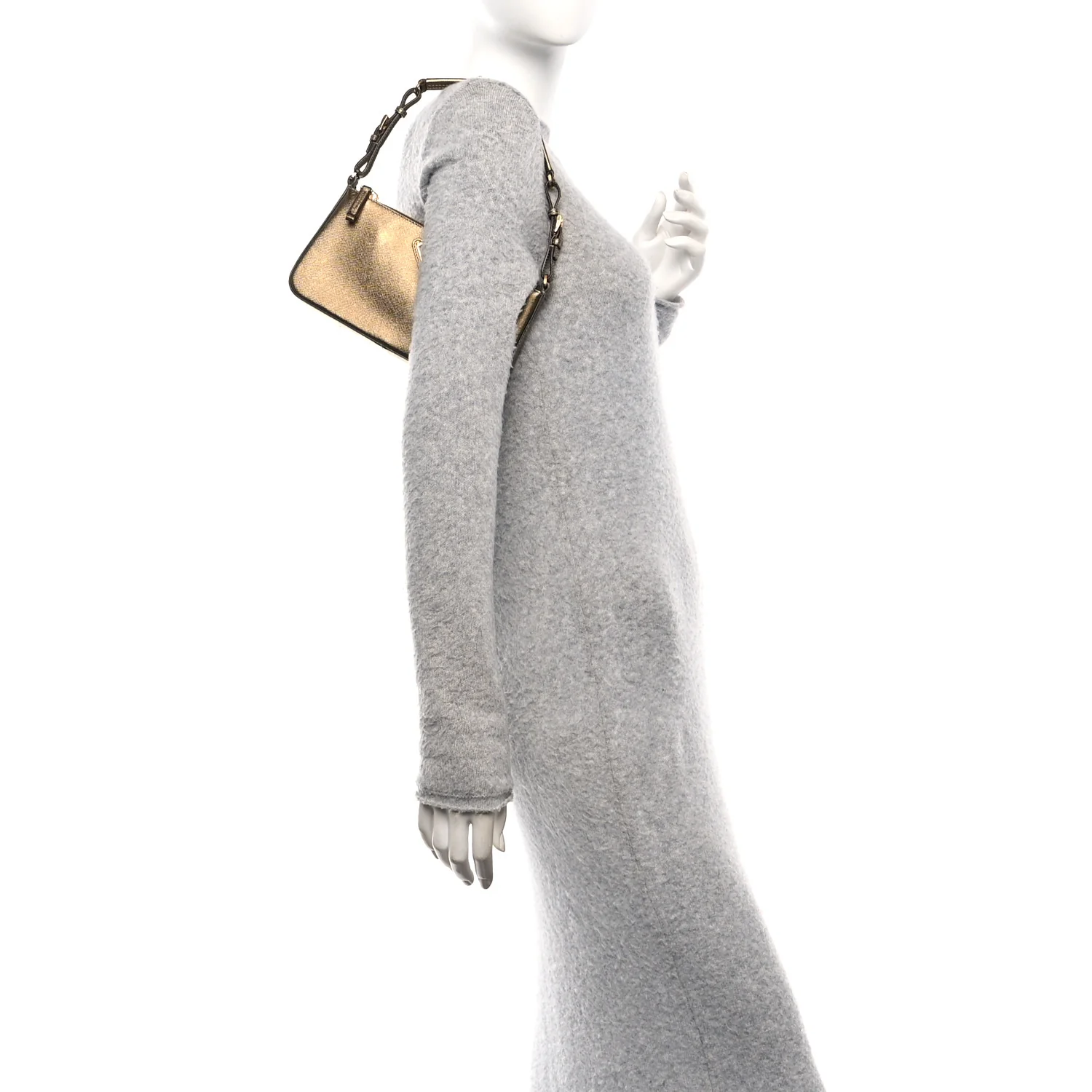 Metallic Saffiano Pochette Bronzo - Image 2
