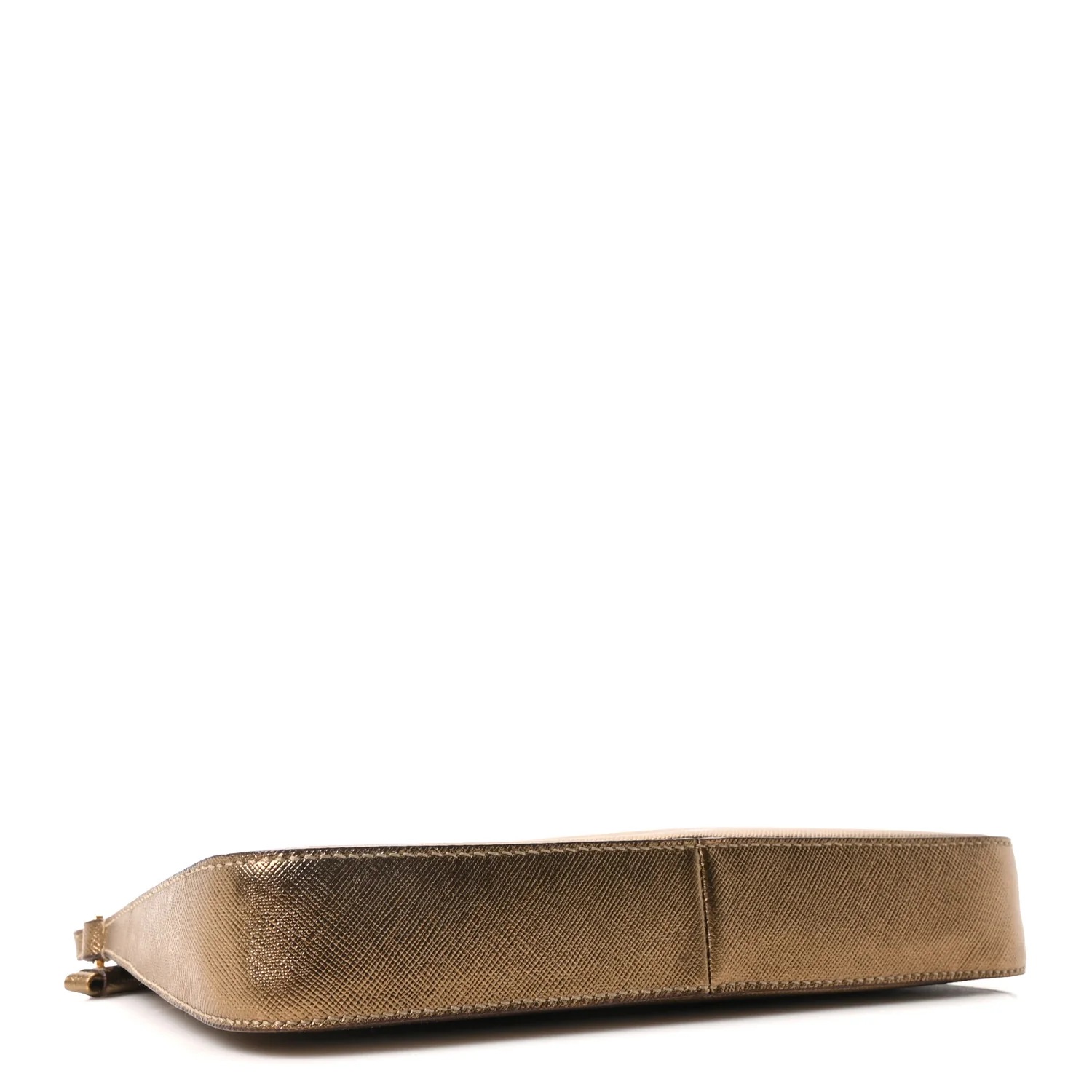 Metallic Saffiano Pochette Bronzo - Image 4