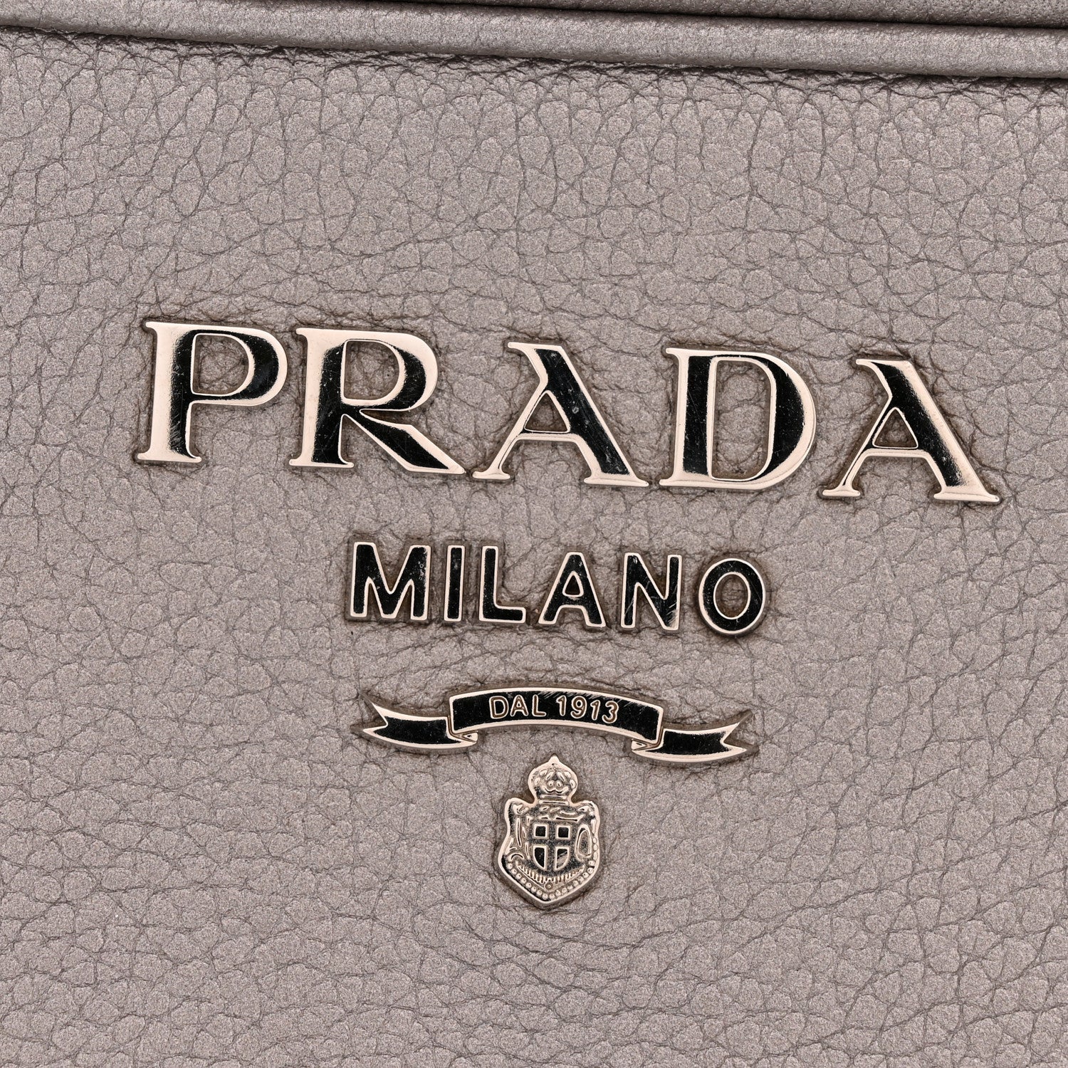 Metallic Vitello Daino Camera Crossbody Bag Acciaio - Image 12