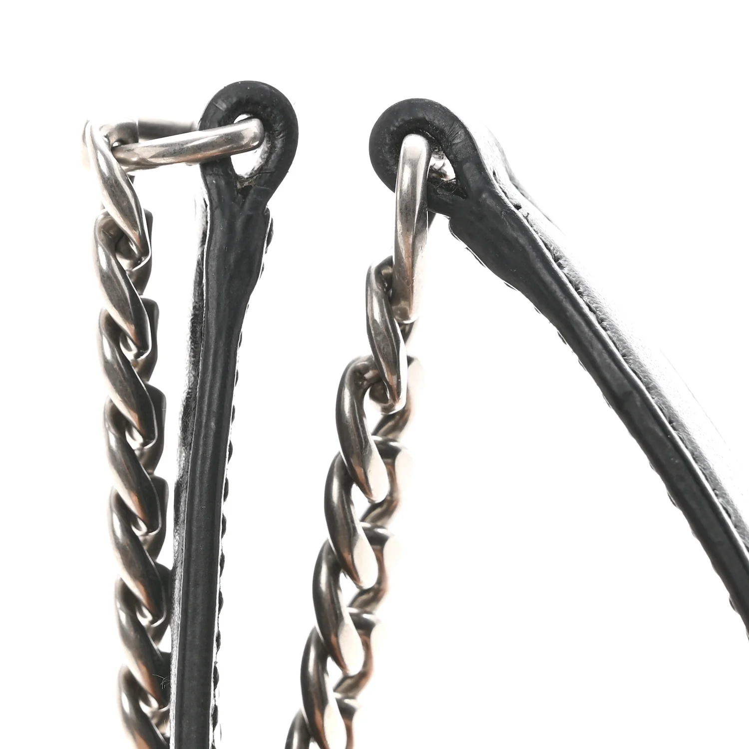 Metallic Vitello Saffiano Cahier Bag Ibisco Black - Image 13
