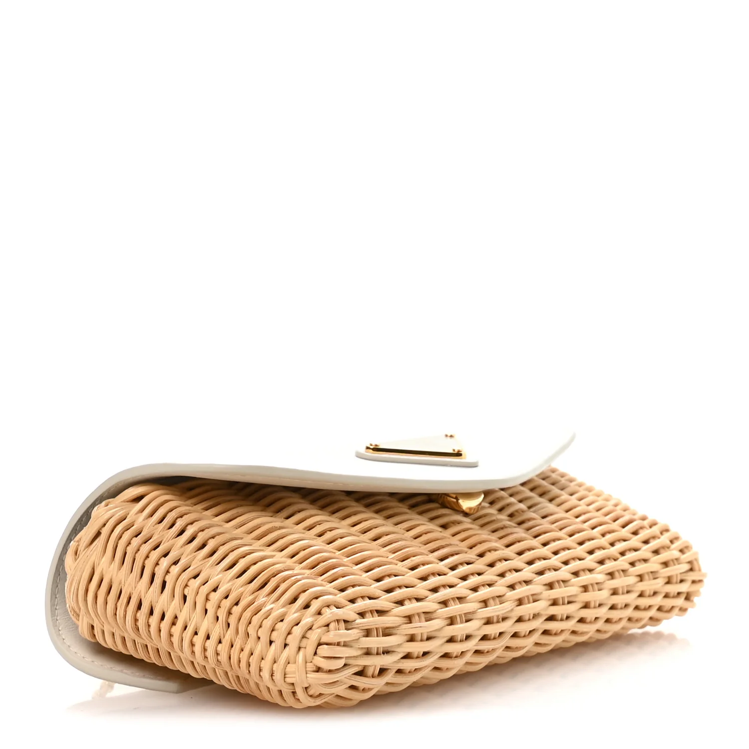 Midollino City Calfskin Mini Bag Naturale White - Image 4