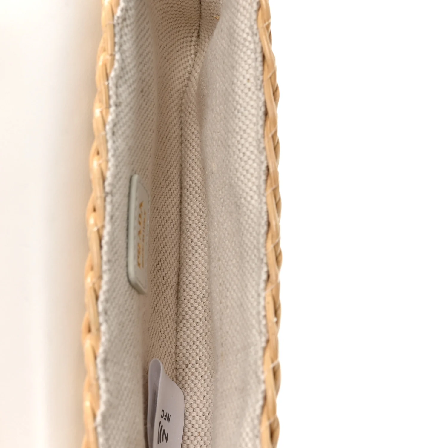 Midollino City Calfskin Mini Bag Naturale White - Image 5