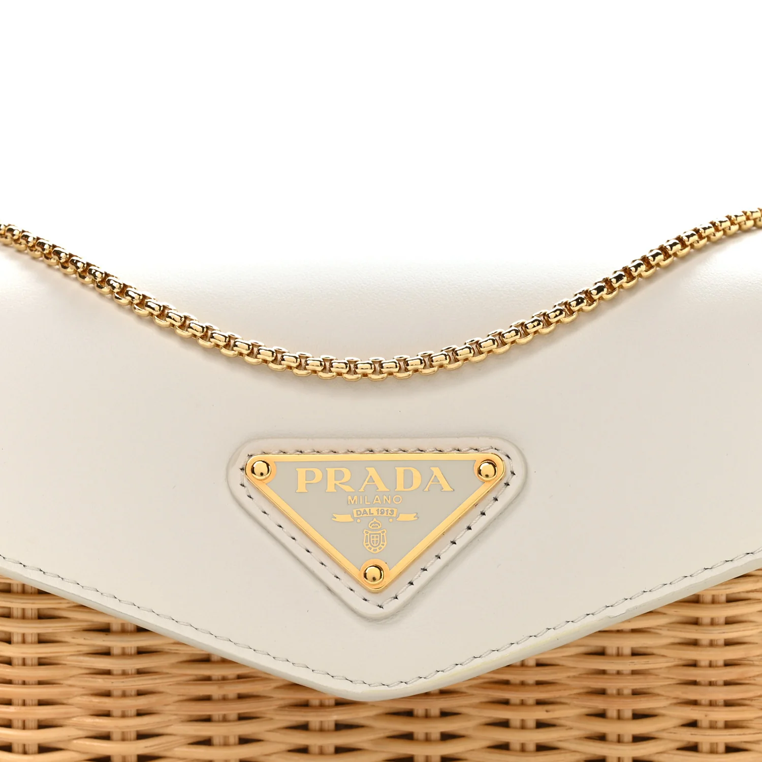 Midollino City Calfskin Mini Bag Naturale White - Image 8
