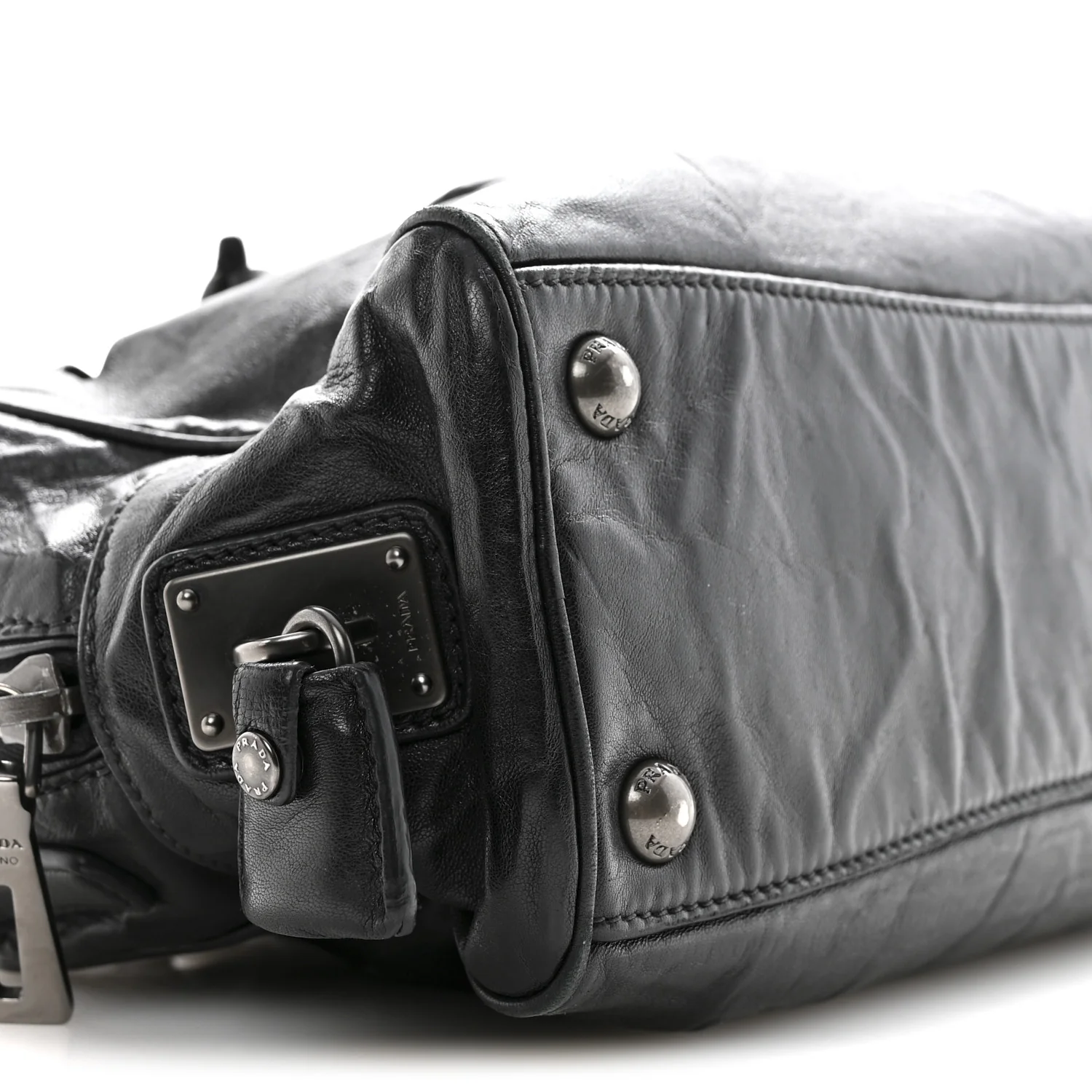 Nappa Antique Bowler Black - Image 10