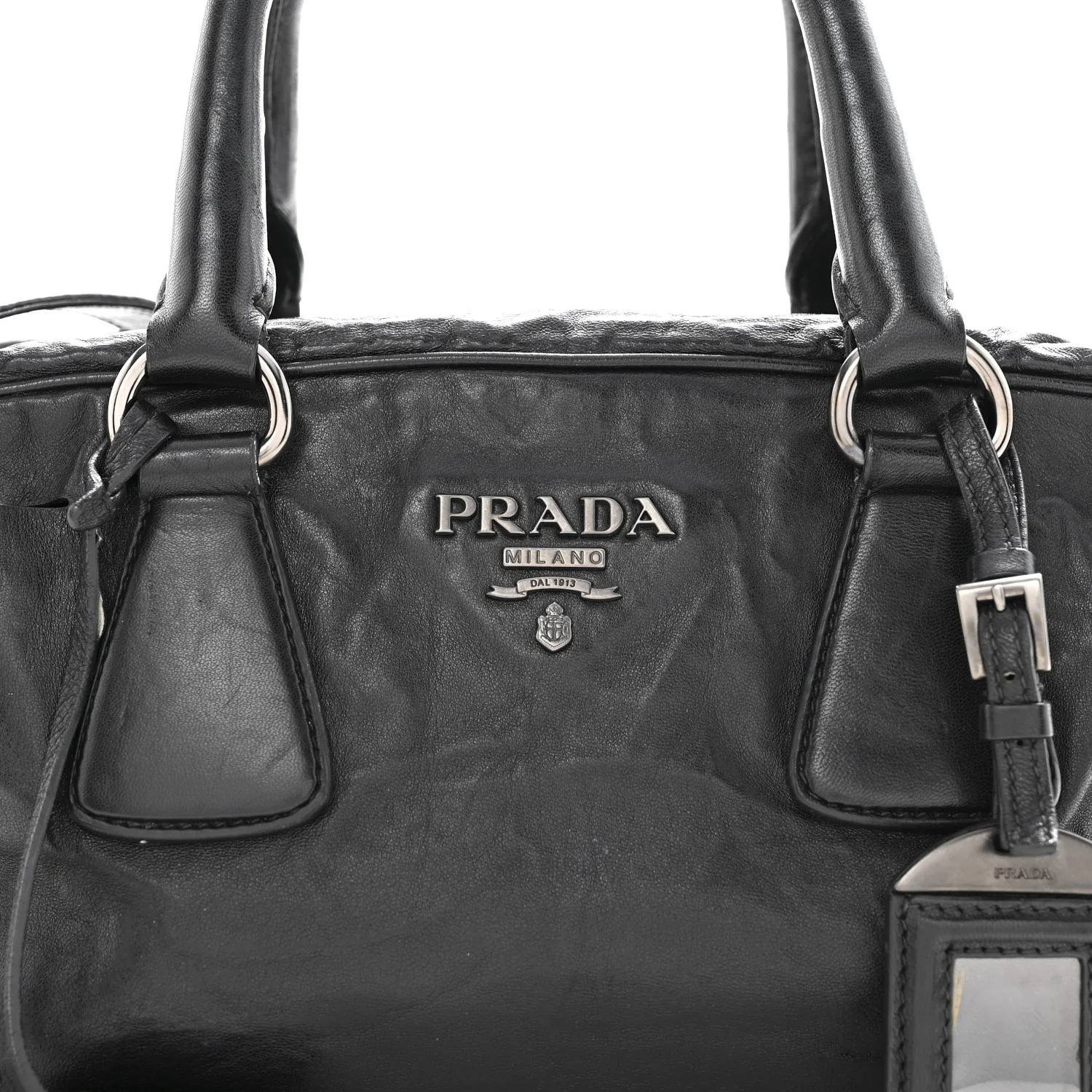 Nappa Antique Bowler Black - Image 9